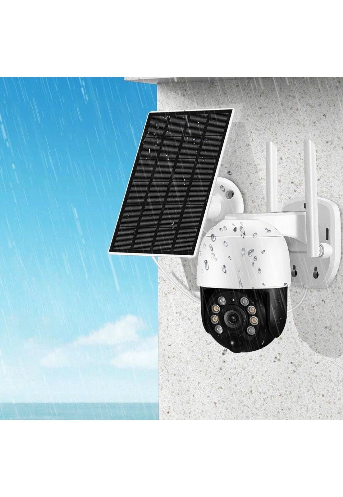 Cámara Seguridad Panel Solar IP WIFI FullHD Visión Nocturna Sensor Movimiento-4