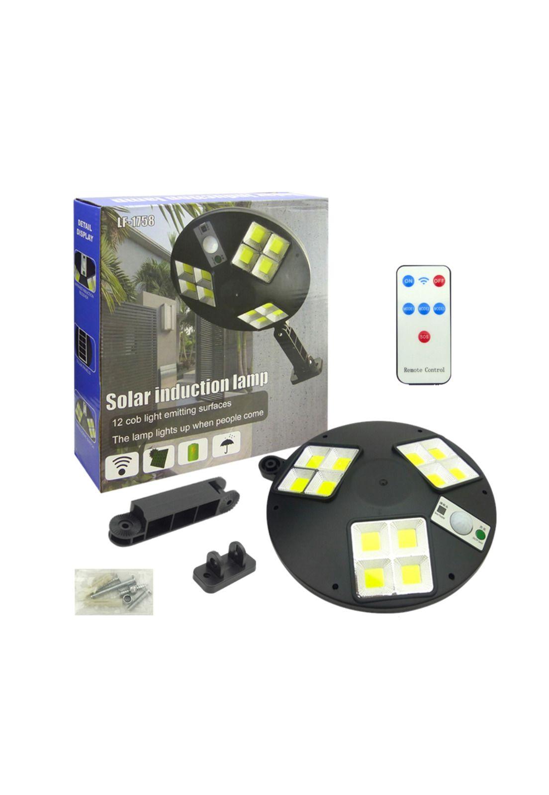 Farol Solar 12 Placas COB LED Sensor Movimiento-2