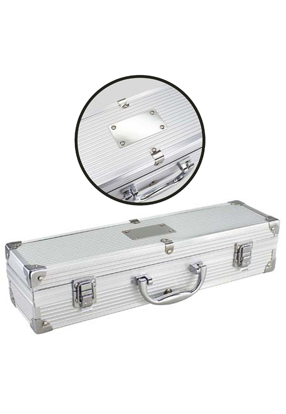 Set Maletín Deluxe Metálico Asado 3 Herramientas-3