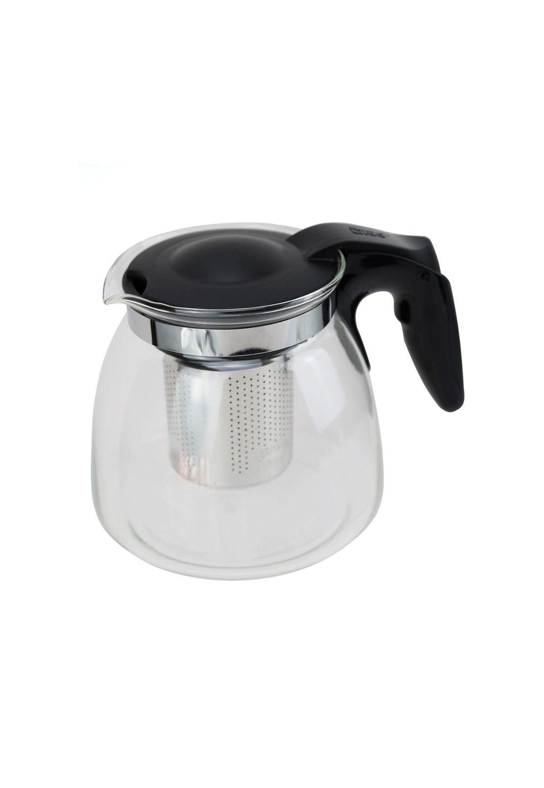 Hervidor Tetera Infusor Vidrio Cocina 900 ML Negro-2