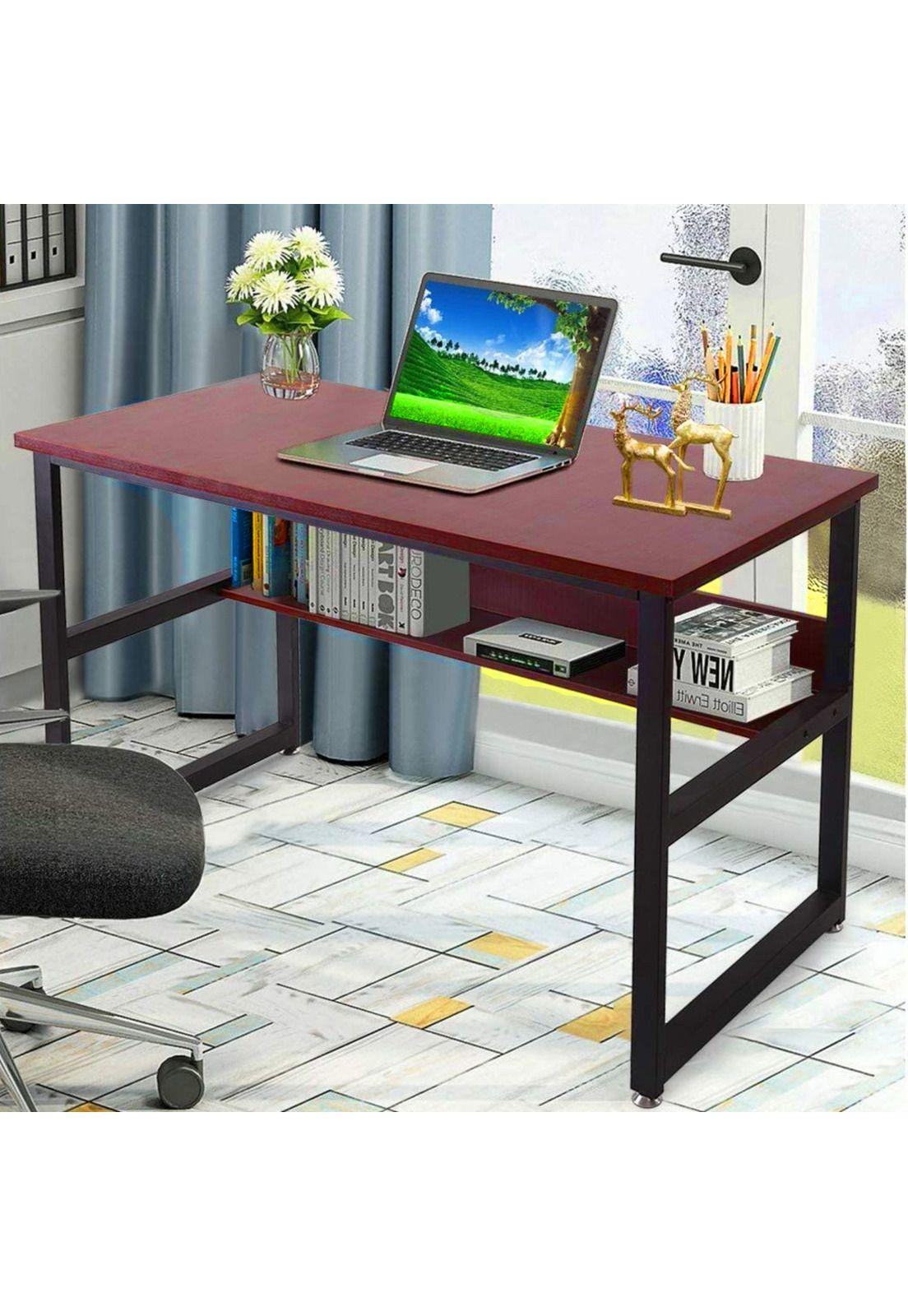 Escritorio Mueble Oficina Estudio Madera Caoba 80 X 40 CM-2