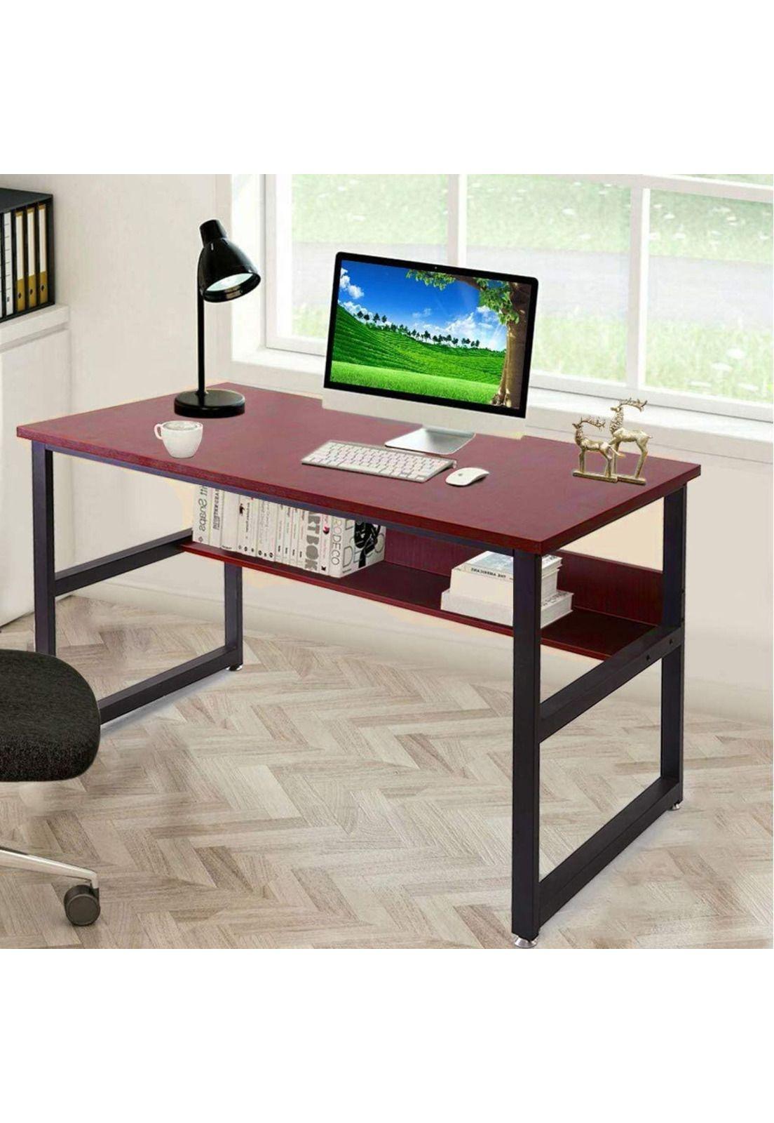 Escritorio Mueble Oficina Estudio Madera Caoba 80 X 40 CM-4
