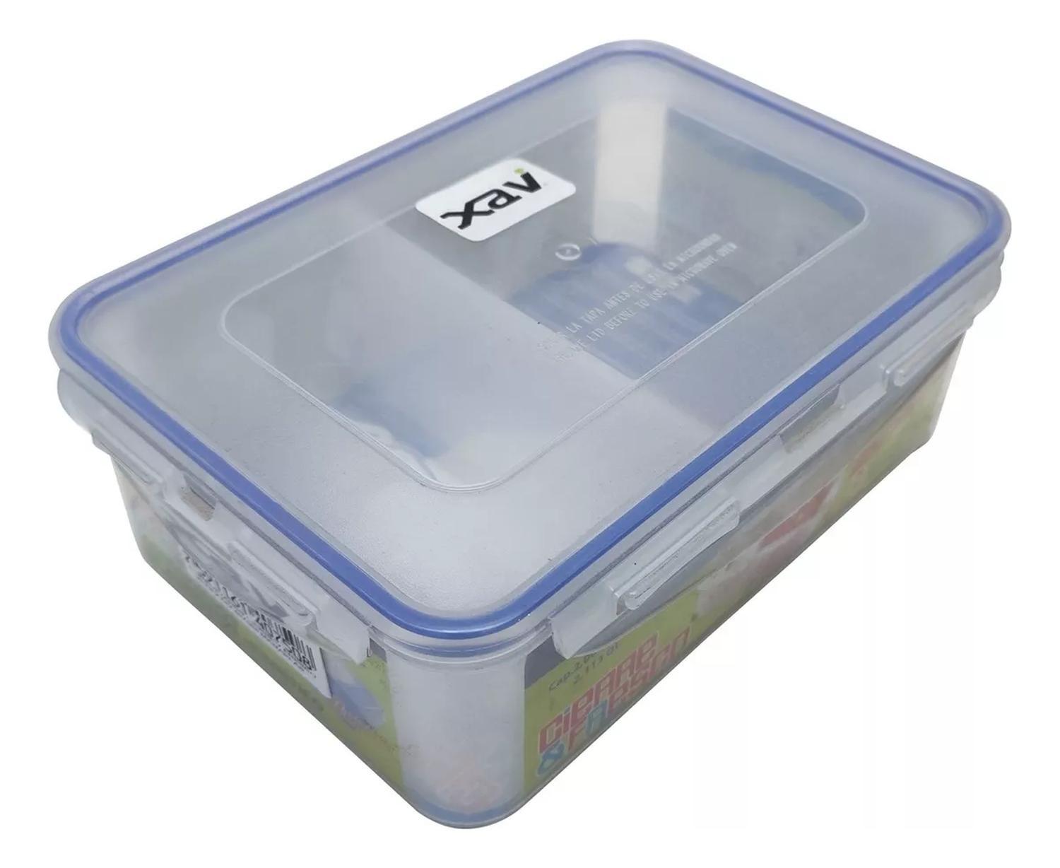 Set 3 Tupper Hermético Para Alimentos Plástico-2