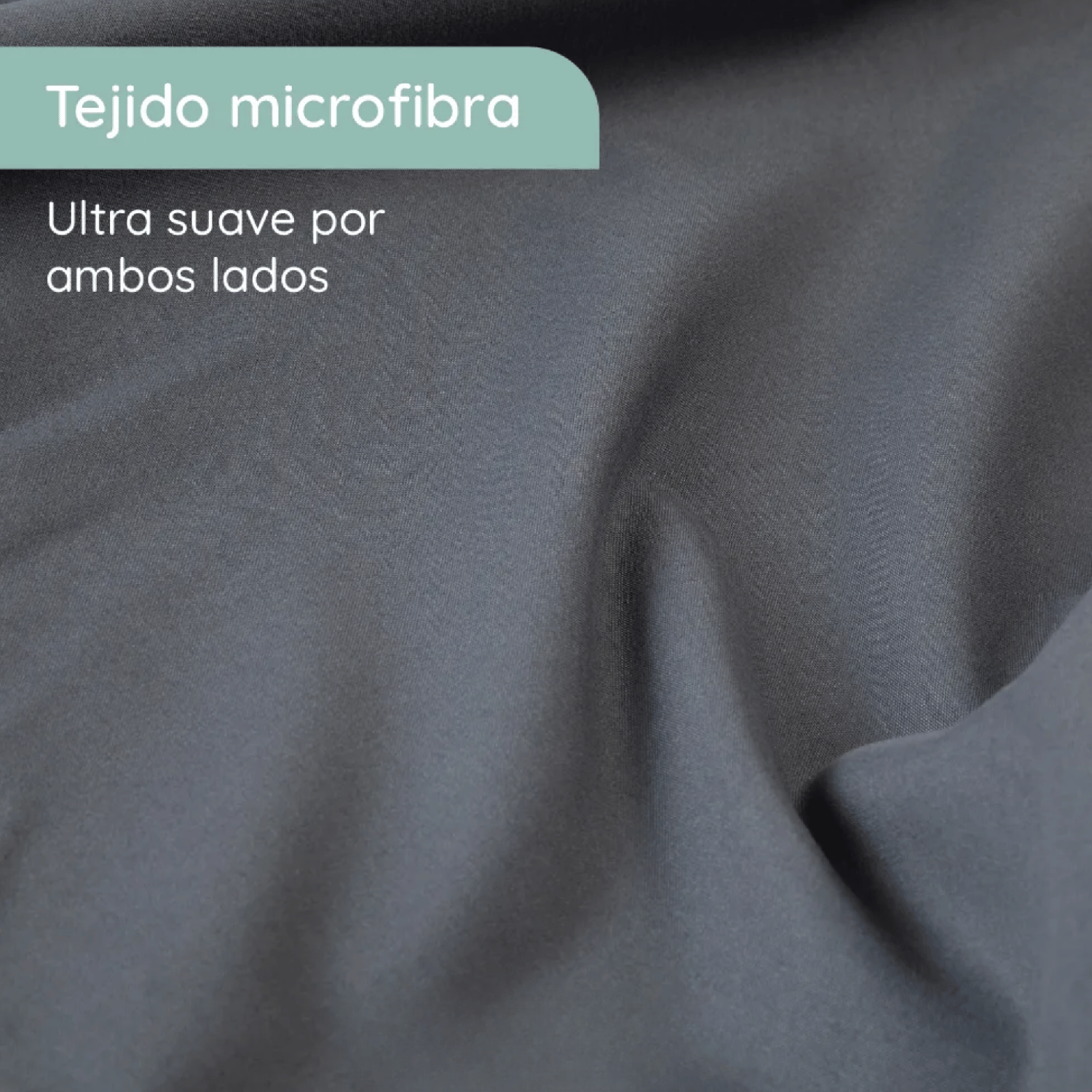 Sabanas 2 Plazas Microfibra 300 Hilos Gris-3