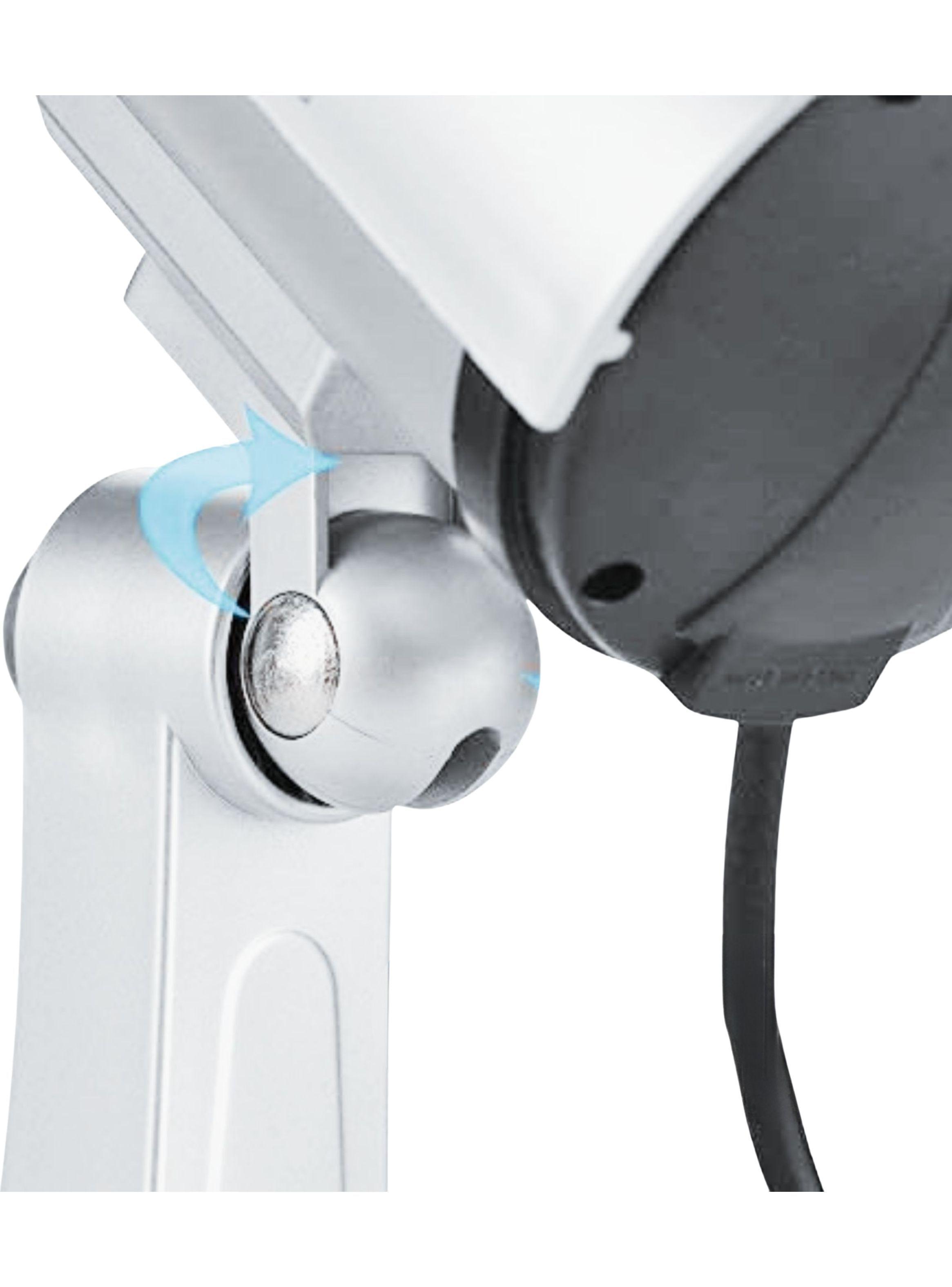 Cámara Seguridad Falsa LED Gris-3