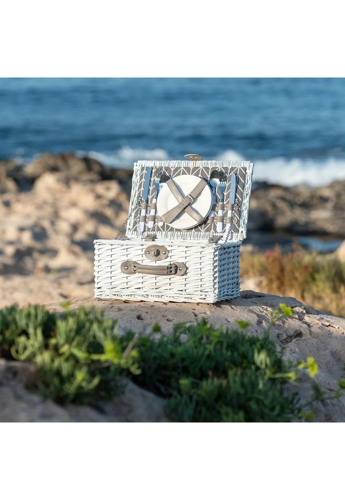 Cesta Cooler Mimbre Aluminio 39x26x19 CM Picnic Midland-4