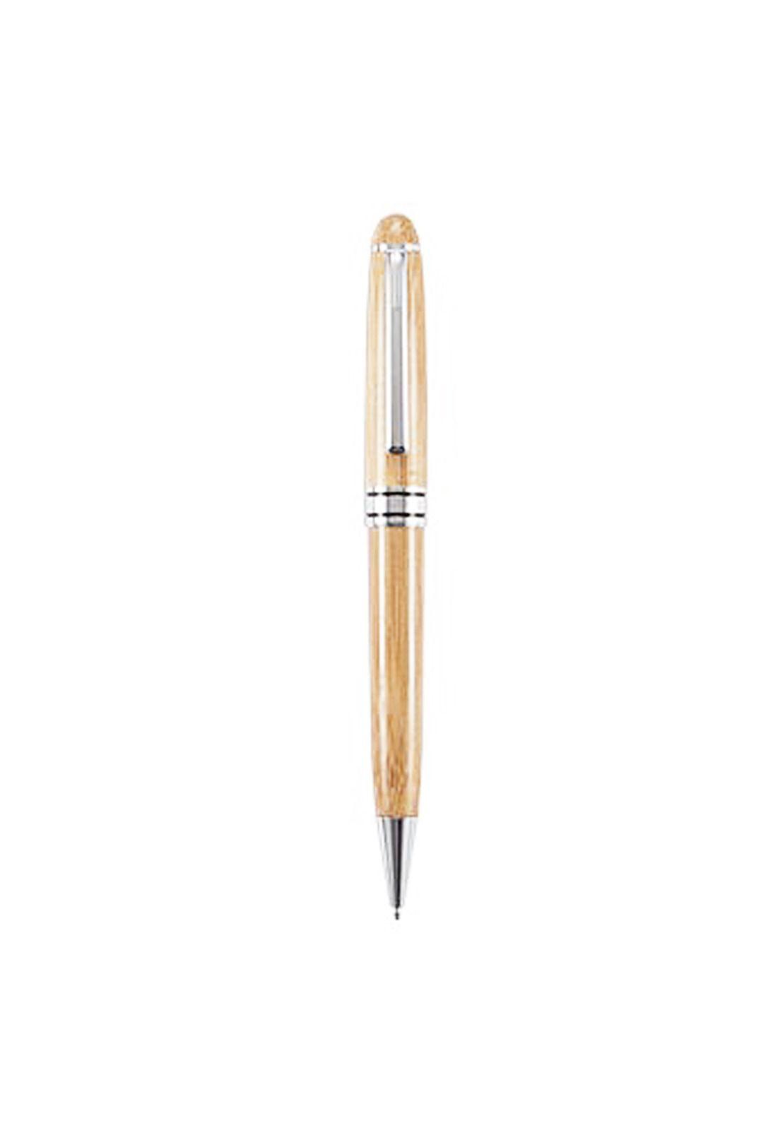 Set Bolígrafo Lápiz Estuche Bambú Deluxe-3