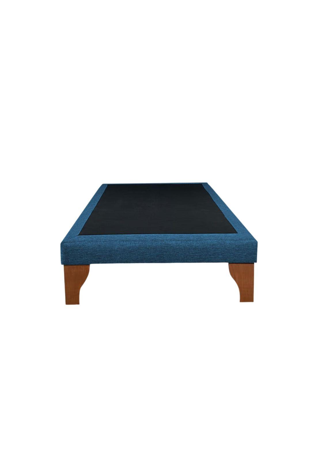 Base Cama Europea 1 Plaza 90x190 CM Azul-2