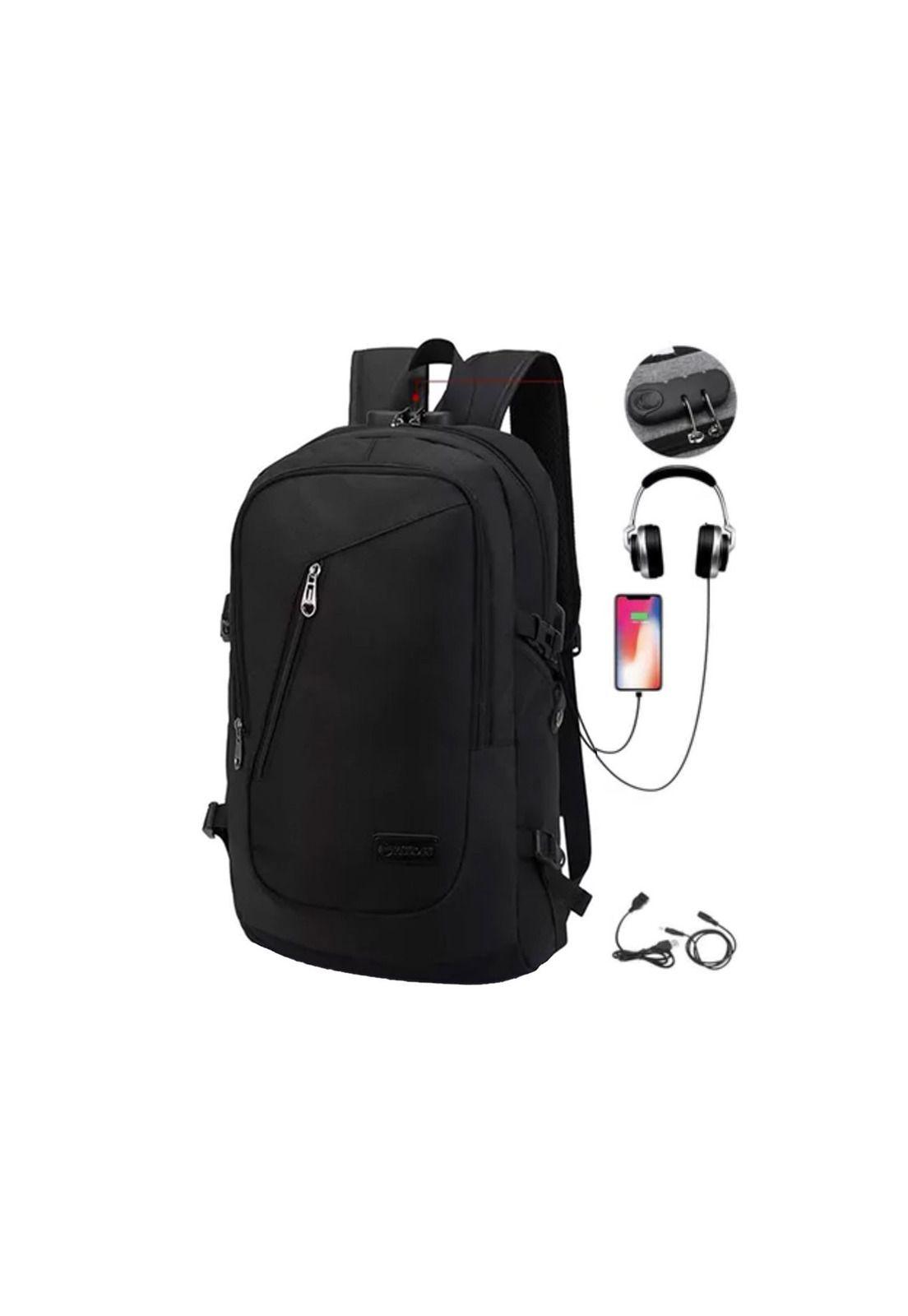 Mochila Antirrobo 30 LT Cable USB Negro-3