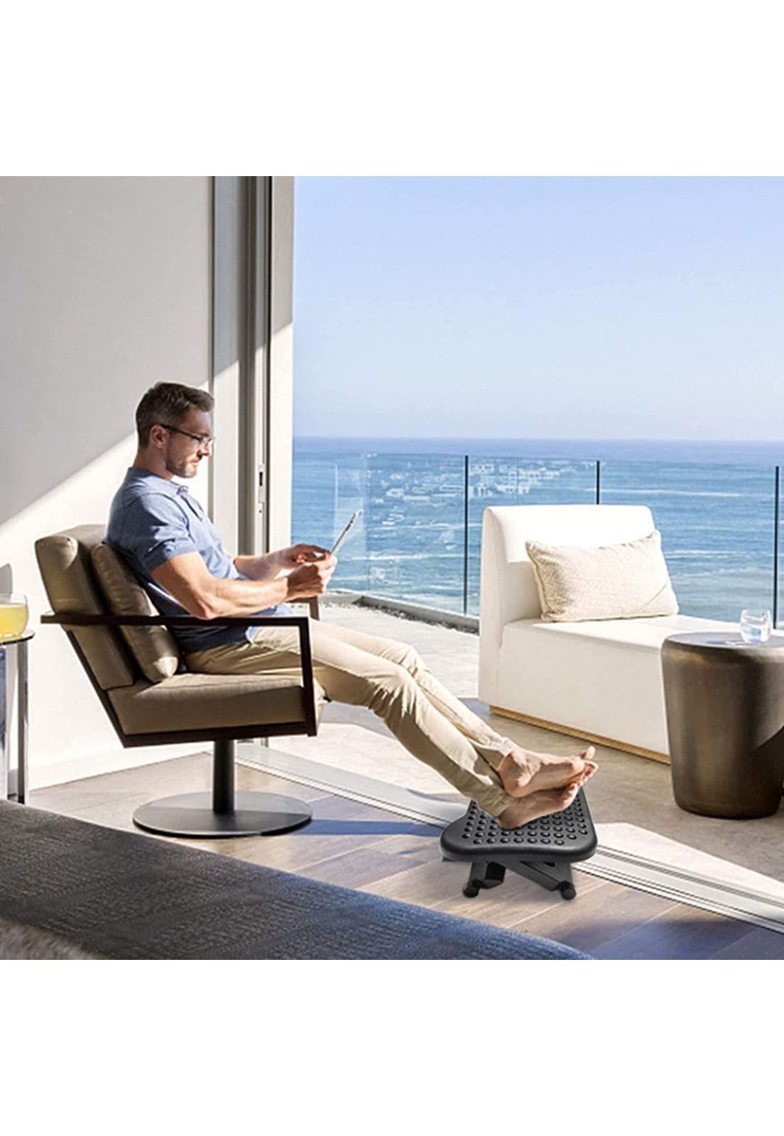 Reposa Apoya Pies Ajustable Ergonómico Relax Trabajo-6