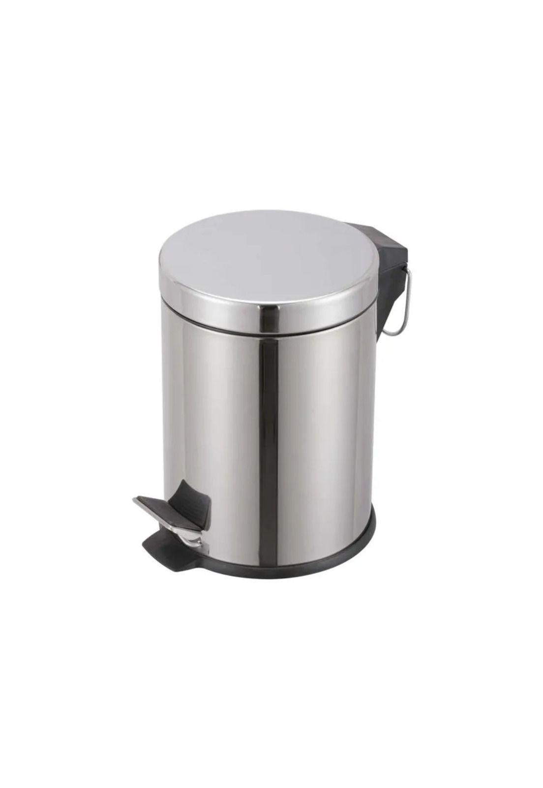 Papelera Basurero Pedal 3 Litros Acero Inoxidable-2