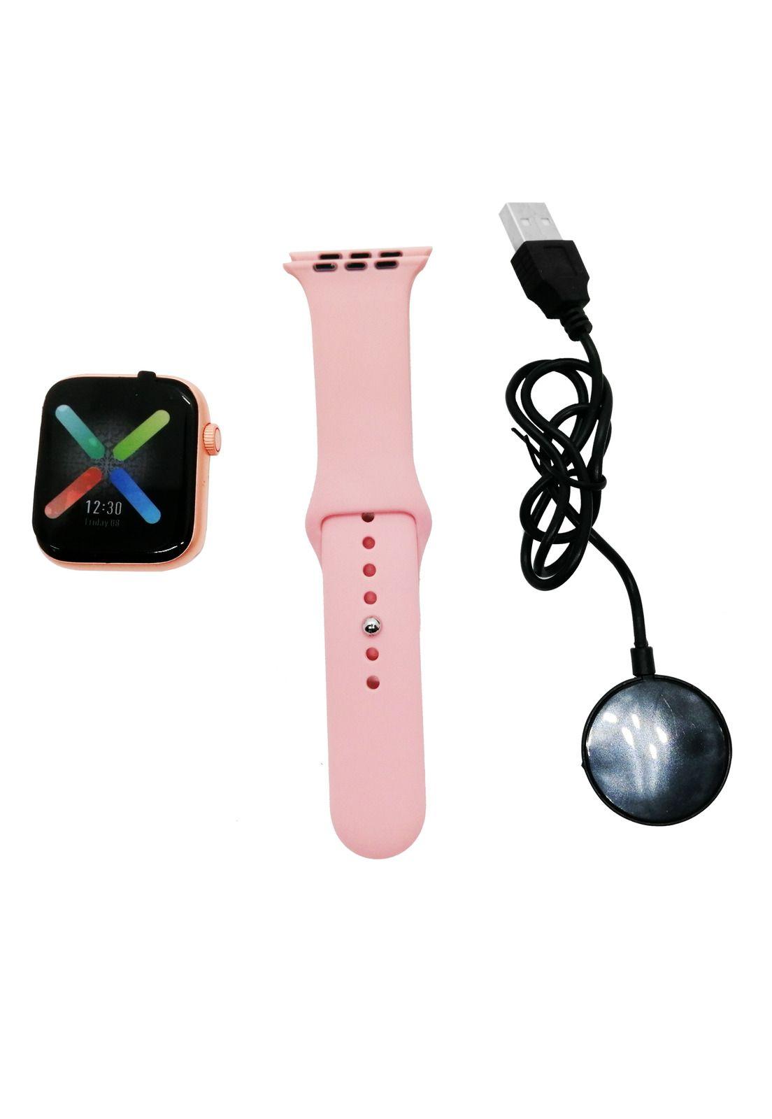 Reloj Inteligente W8 Smartwatch Bluetooth Rosado-2