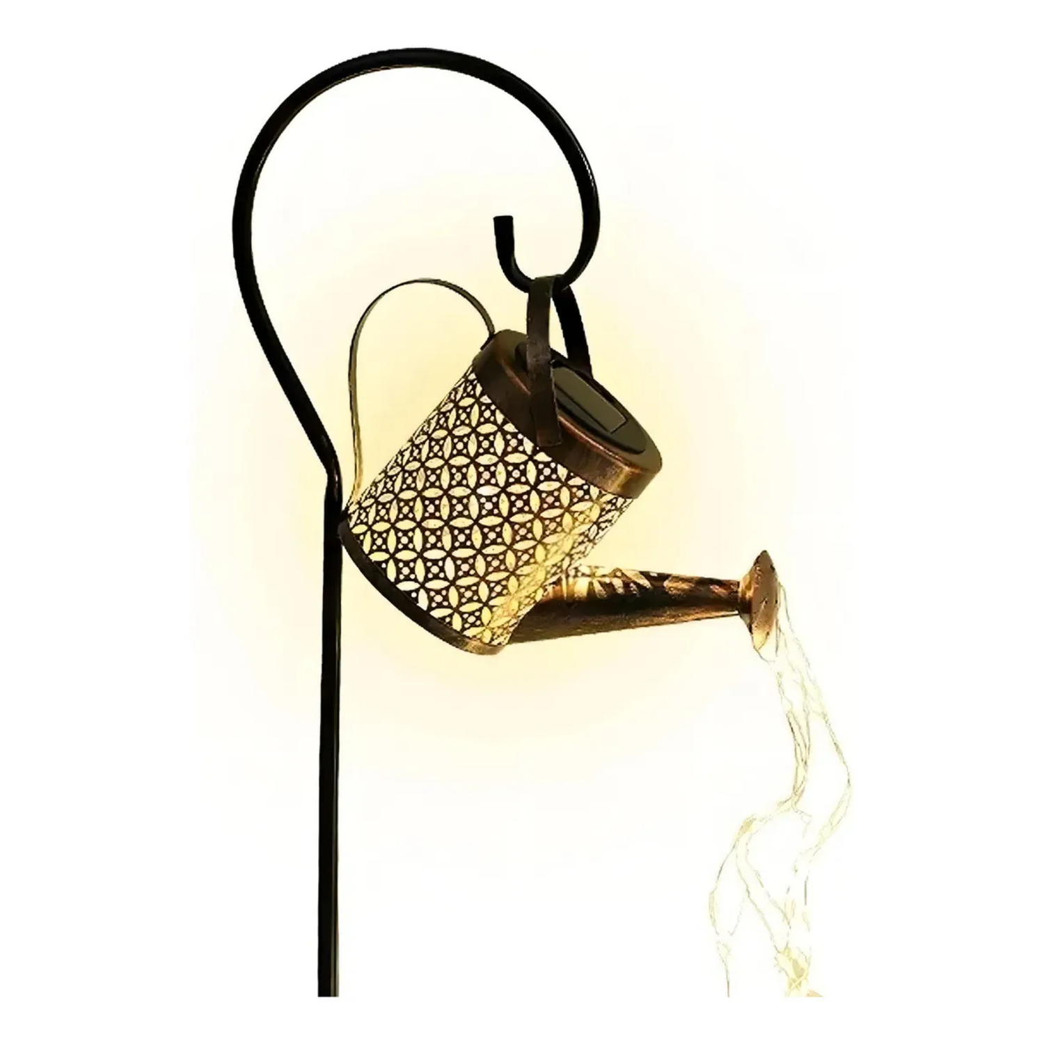 Regadera Solar LED Hueca Agua Impermeable-2