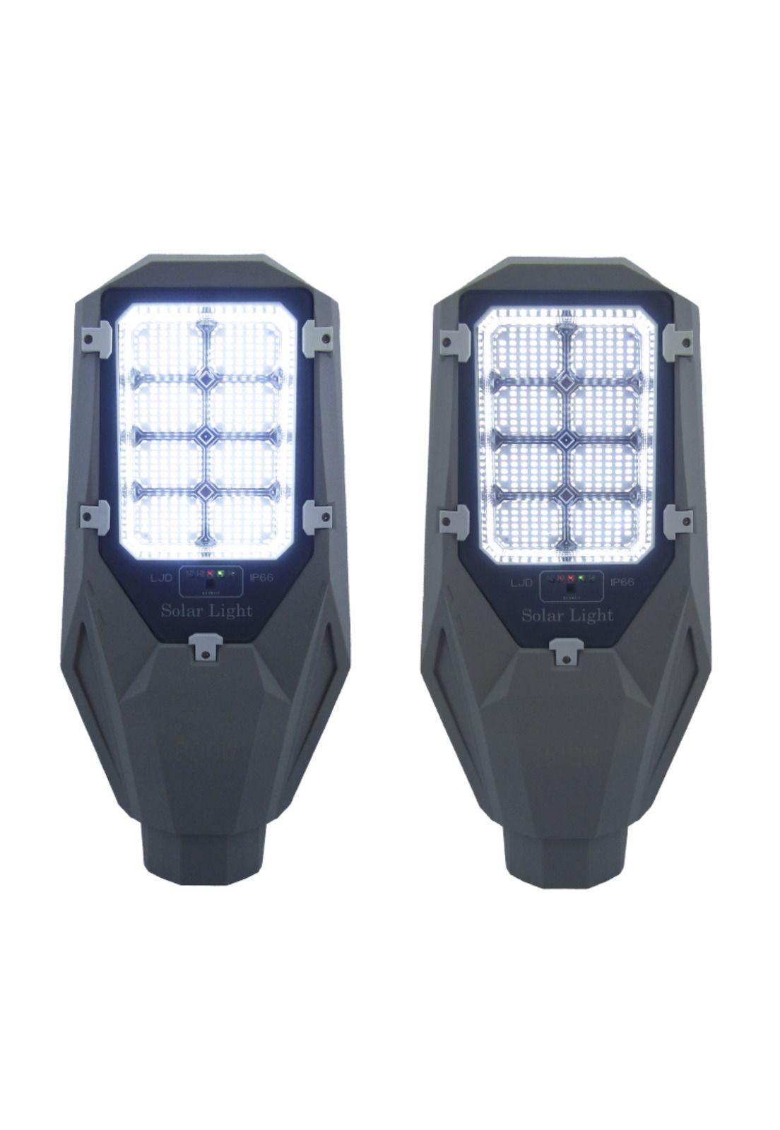 Foco Brazo Solar 800 Watt 256 LED 8 Placas Aluminio Indicador Carga Control Remoto-1