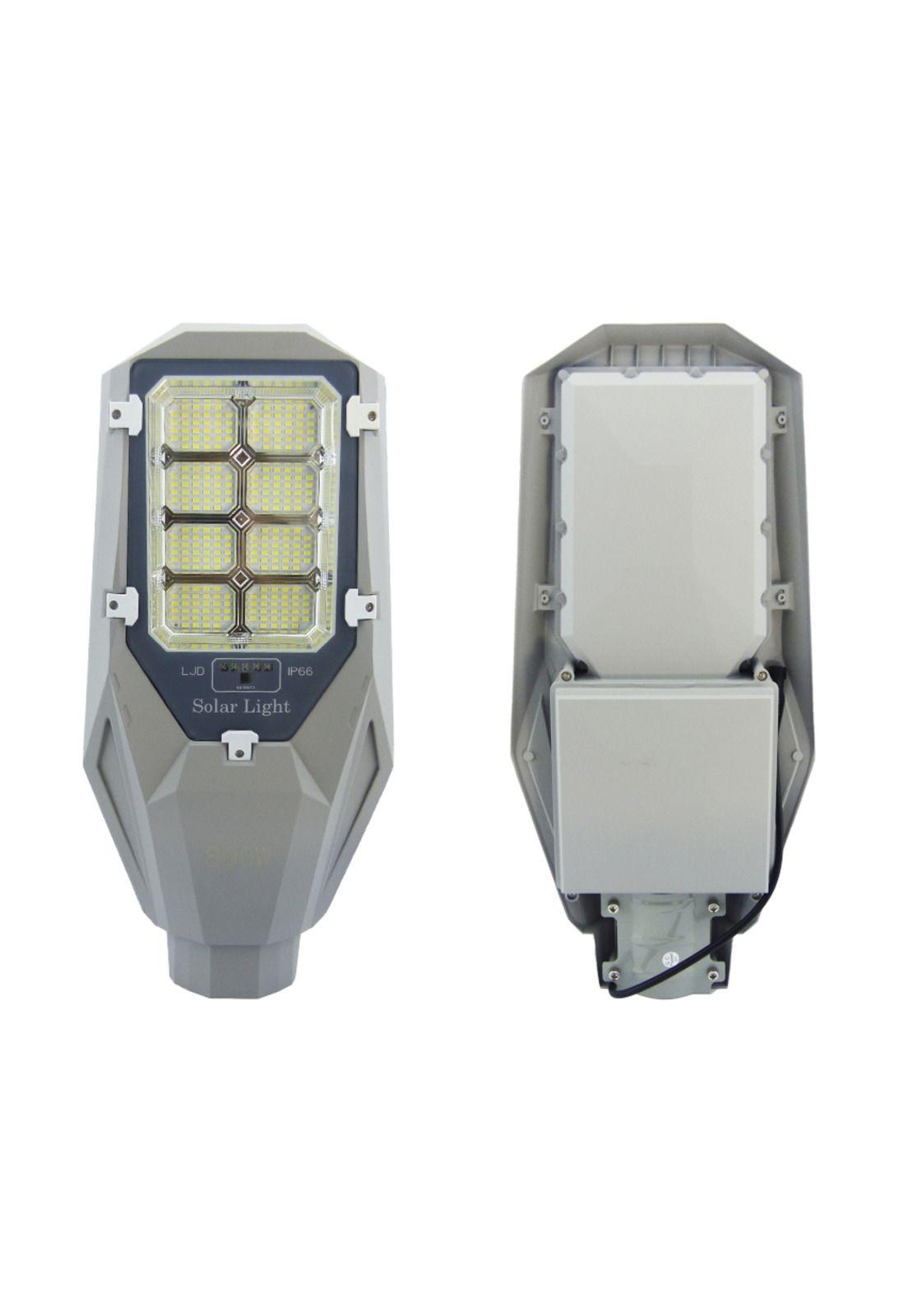 Foco Brazo Solar 800 Watt 256 LED 8 Placas Aluminio Indicador Carga Control Remoto-3