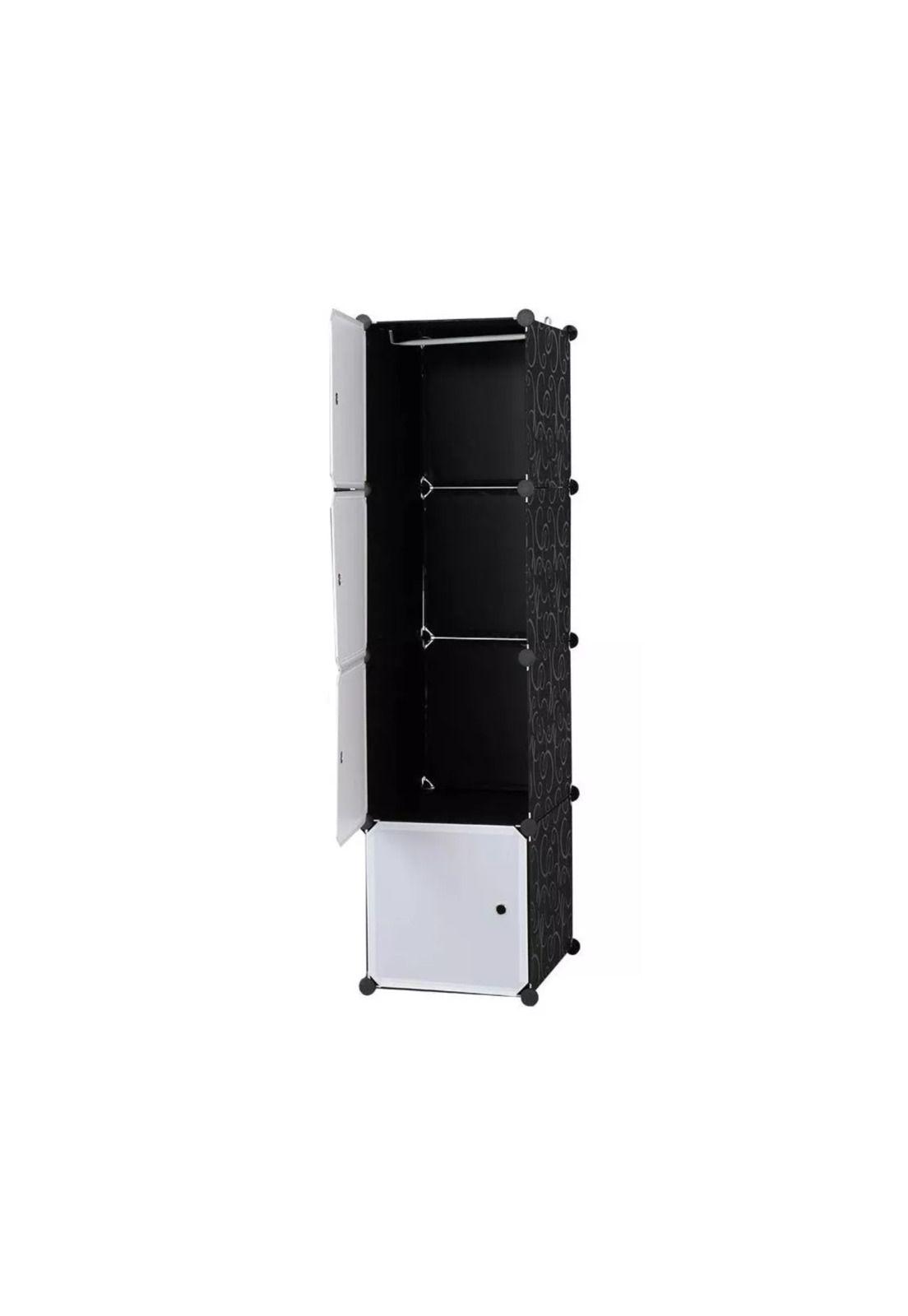 Organizador Closet Ropero Hogar 4 Módulos 127x32x44 CM Negro-1