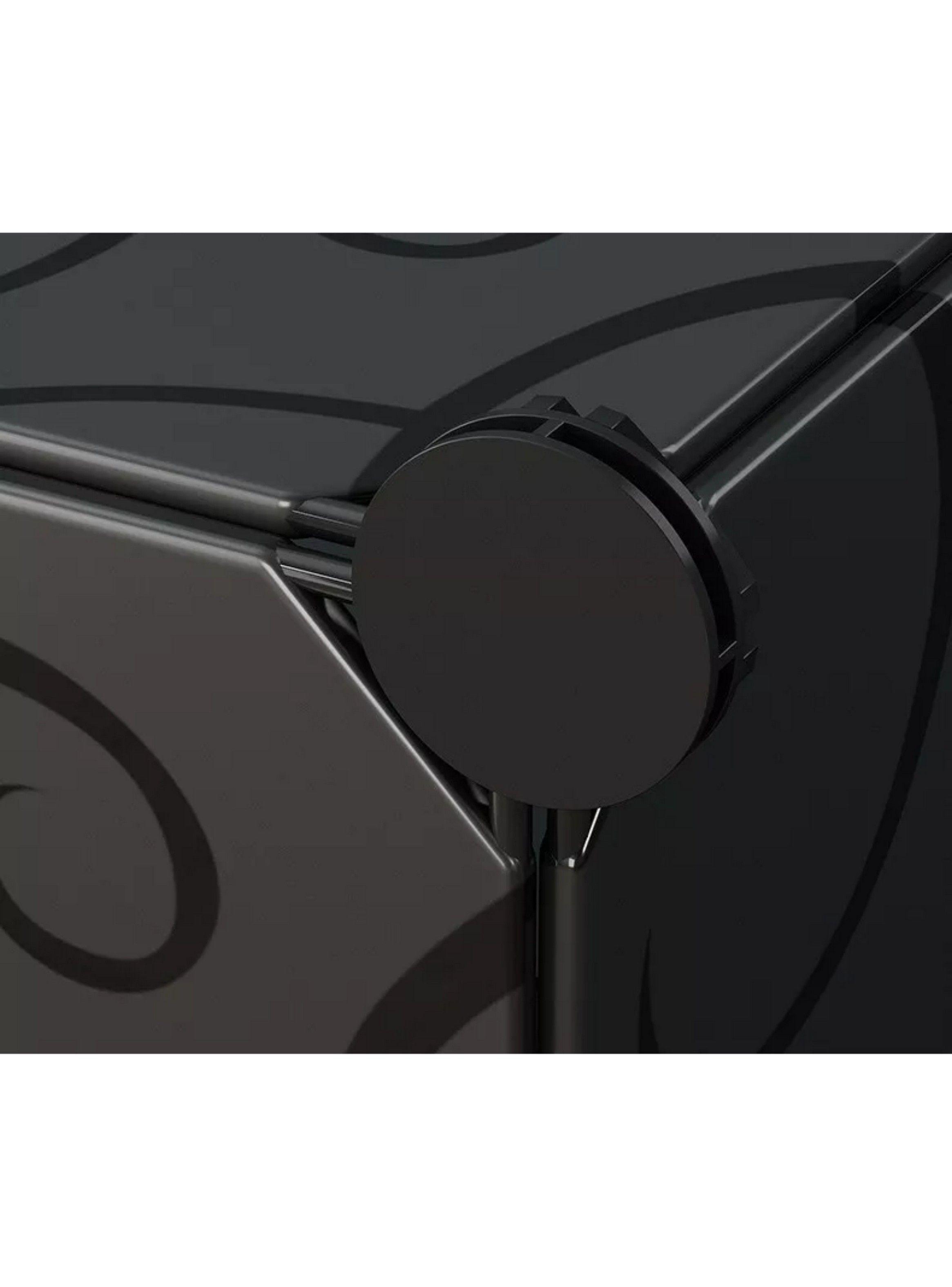 Organizador Closet Ropero Hogar 4 Módulos 127x32x44 CM Negro-2