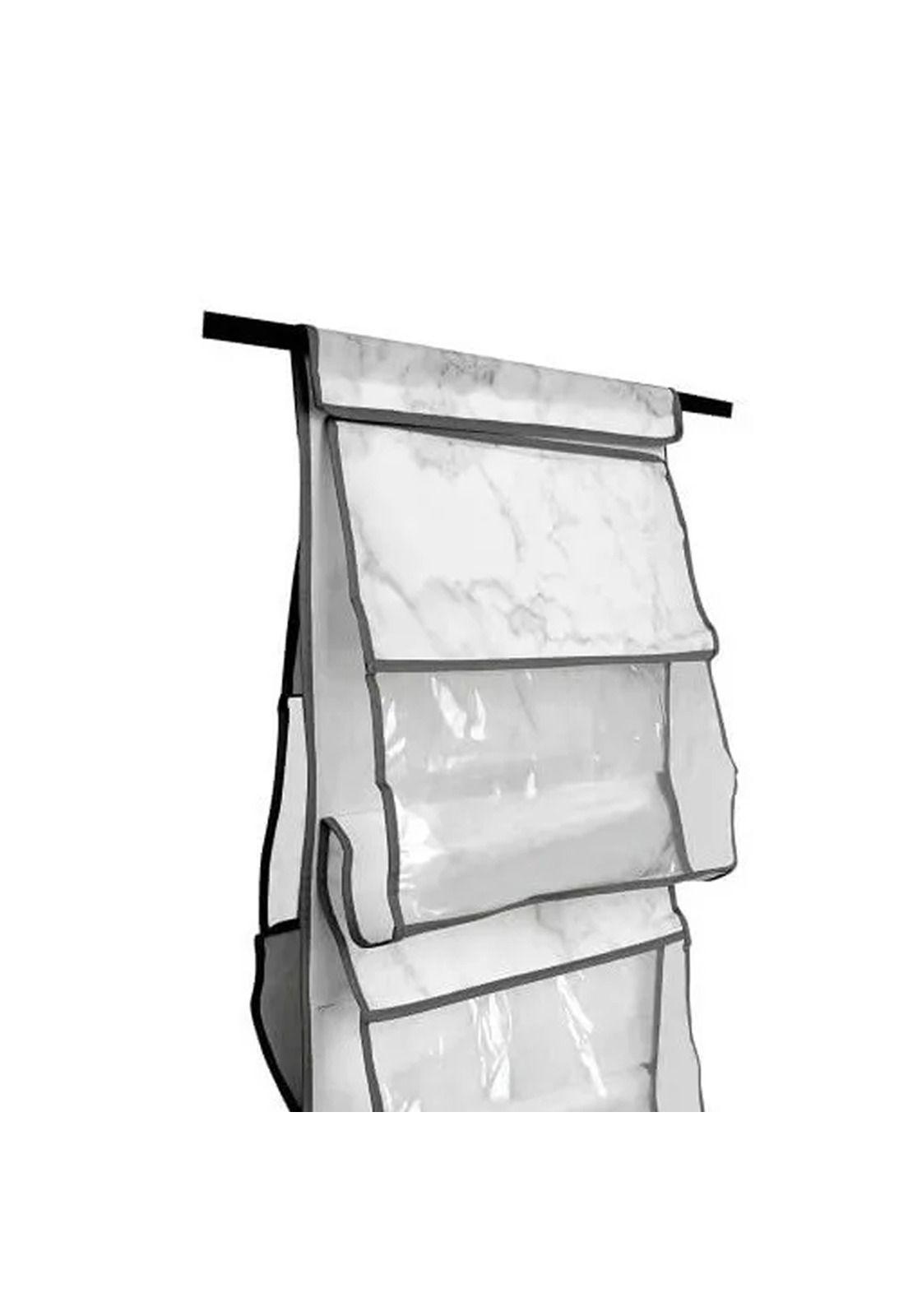 Organizador Closet Plegable Ropa 5 Bolsillos Blanco-1