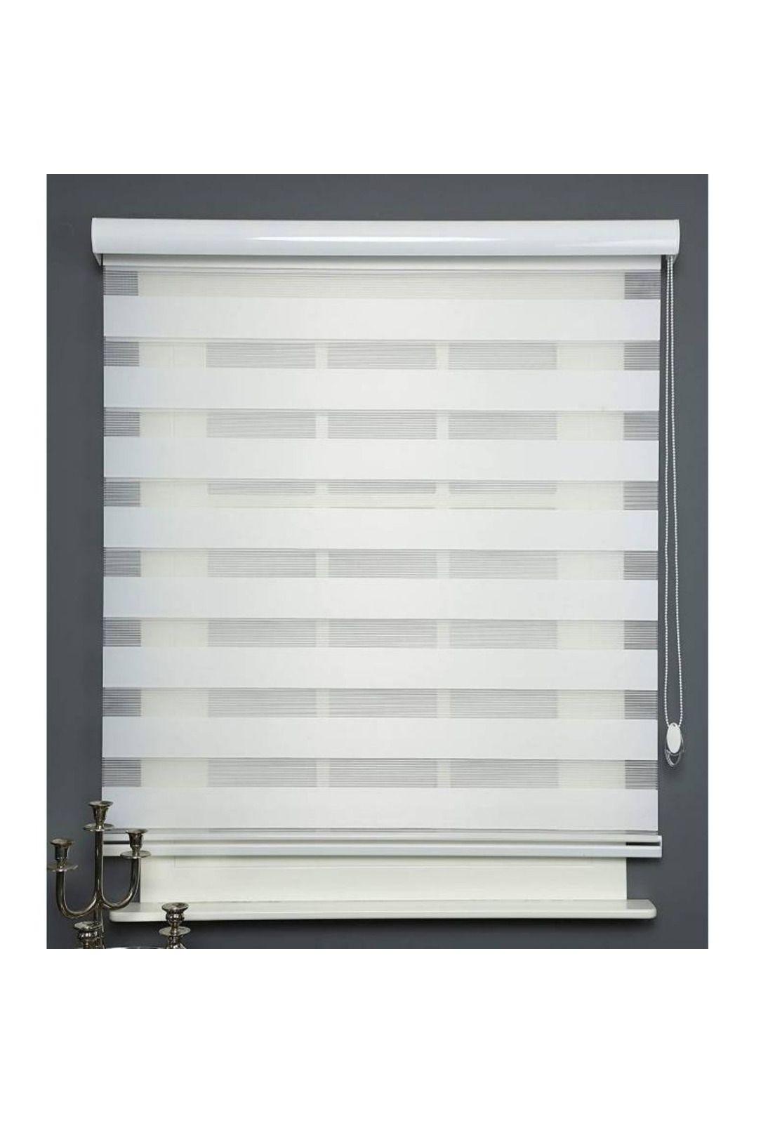 Cortina Roller Persiana Dúo Blanca 60x220 CM-2