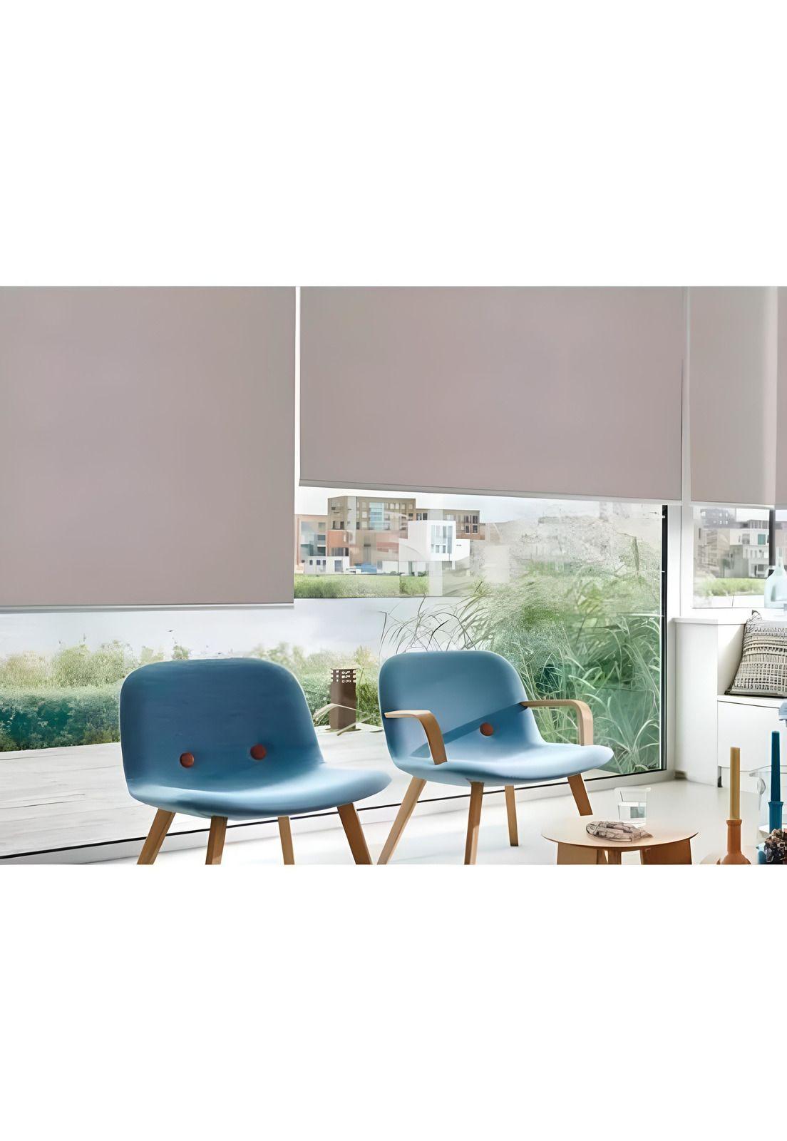 Cortina Roller Black Out Beige 120x120 CM-3