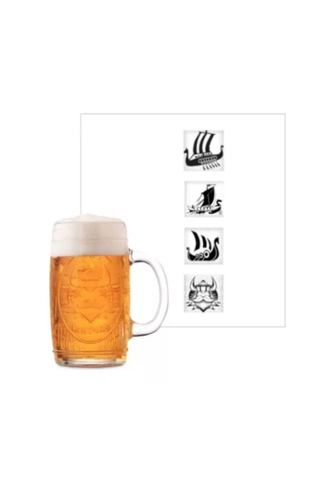 Set 4 Vasos Choperos Cervecero Bonn Vidrio 400 ML-2