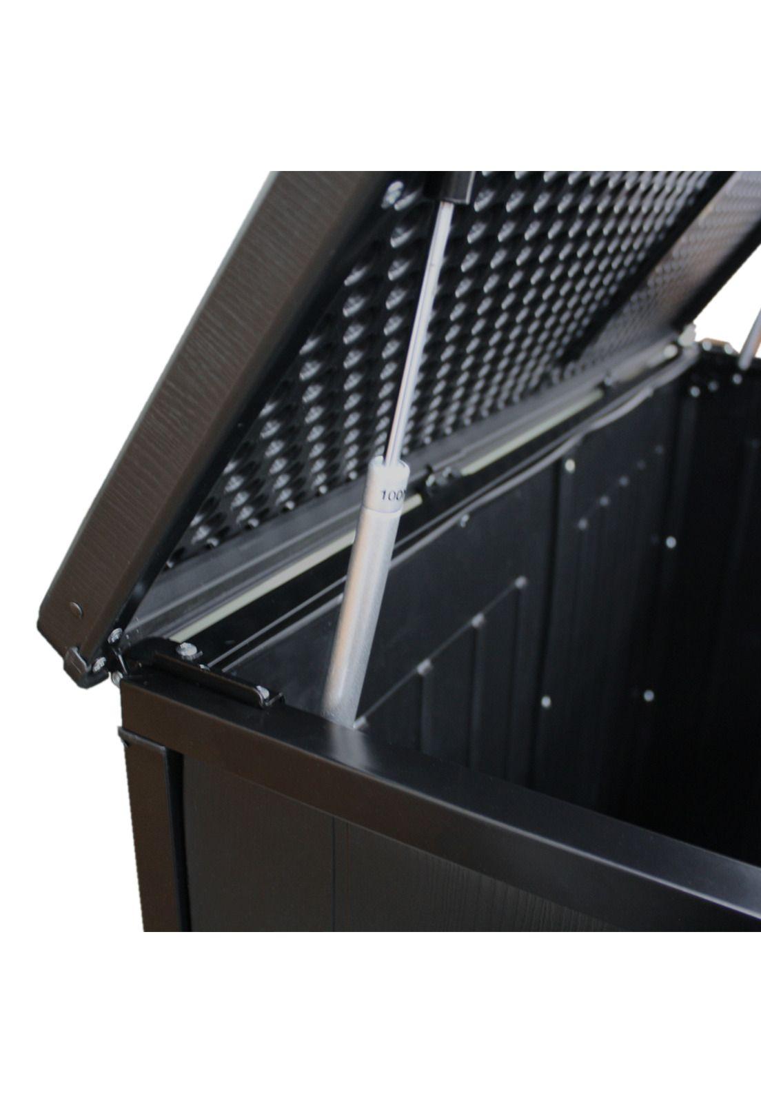 Bodega Baúl Multiuso Exterior Jardín 755 LT Negro 71x116x113 CM-2