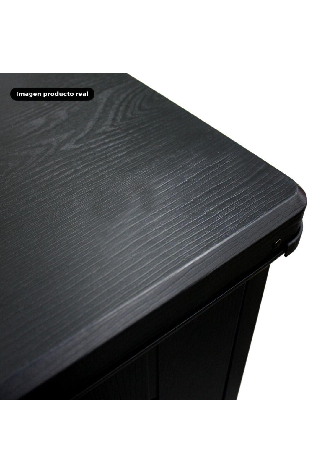 Bodega Baúl Multiuso Exterior Jardín 755 LT Negro 71x116x113 CM-3