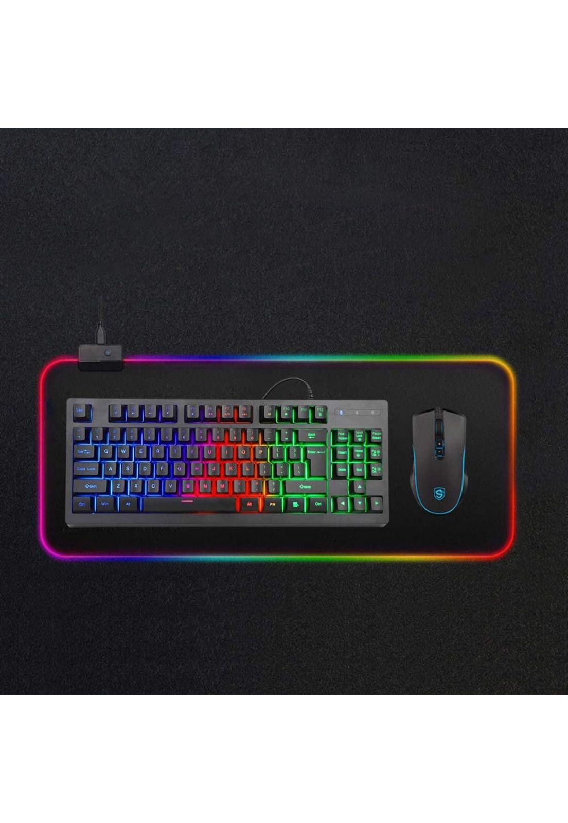 Mouse Pad Gamer Notebook Luz RGB 80 x 30 CM-5