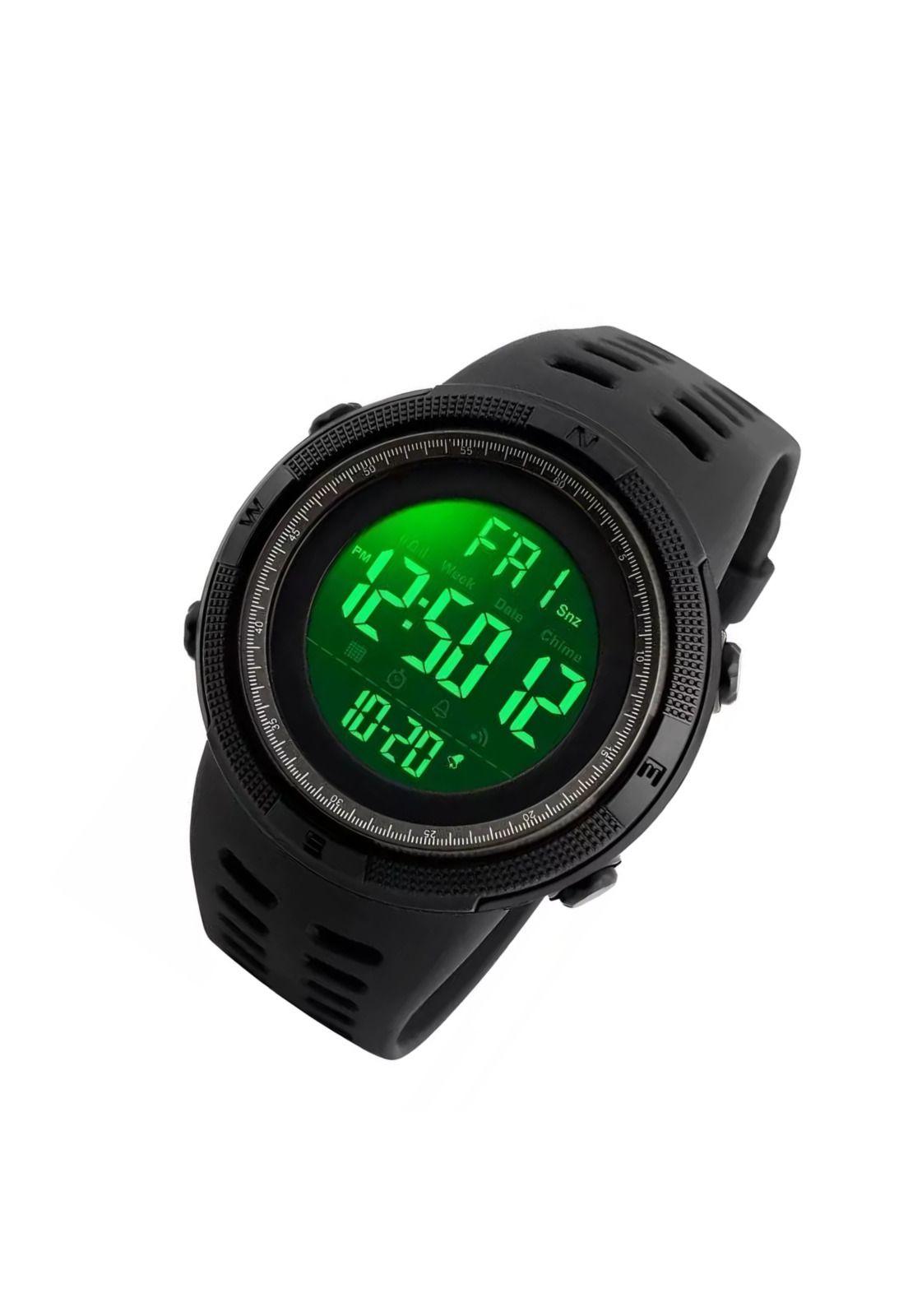 Reloj Digital Deportivo Resistente Al Agua Negro-3