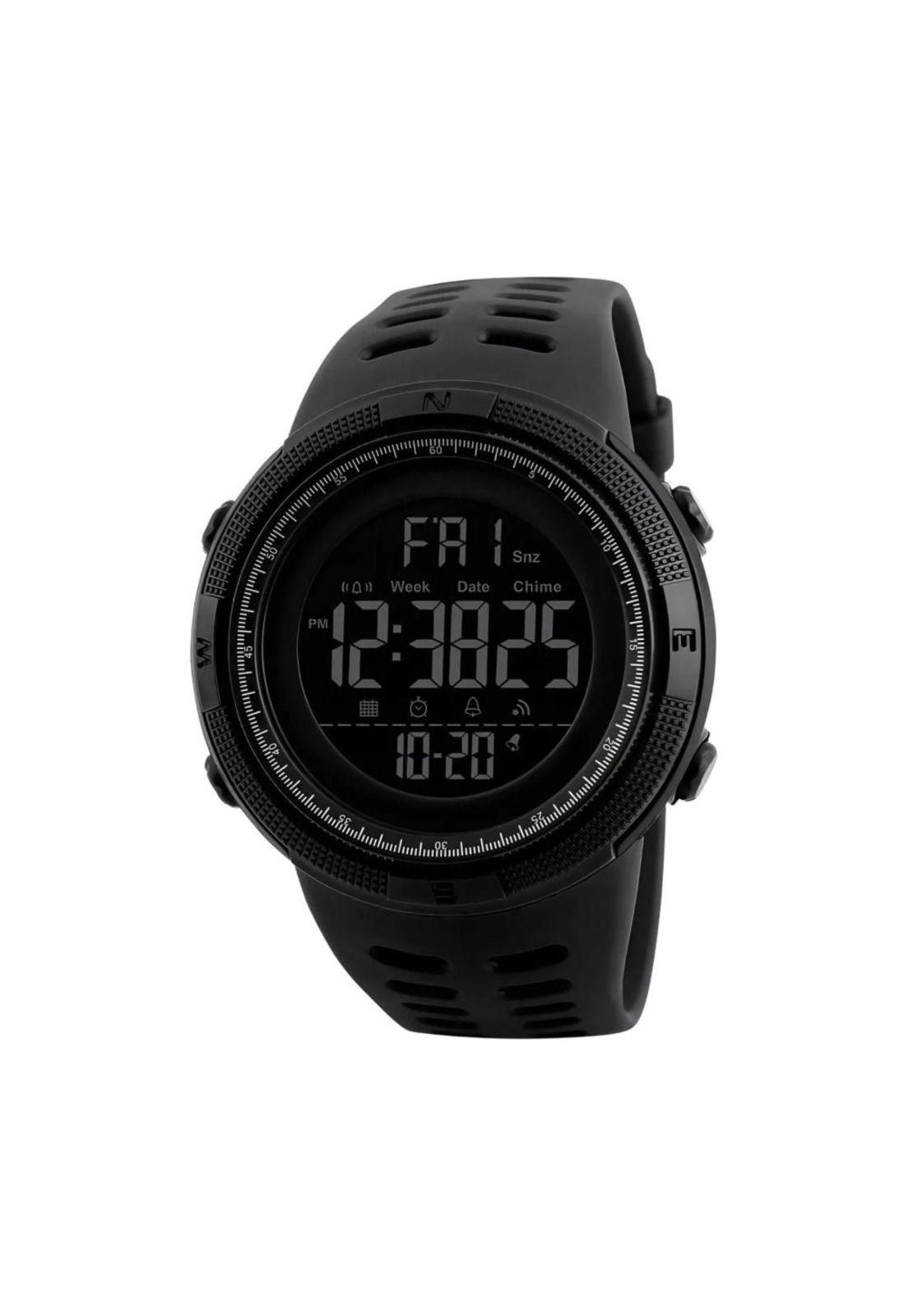 Reloj Digital Deportivo Resistente Al Agua Negro-2