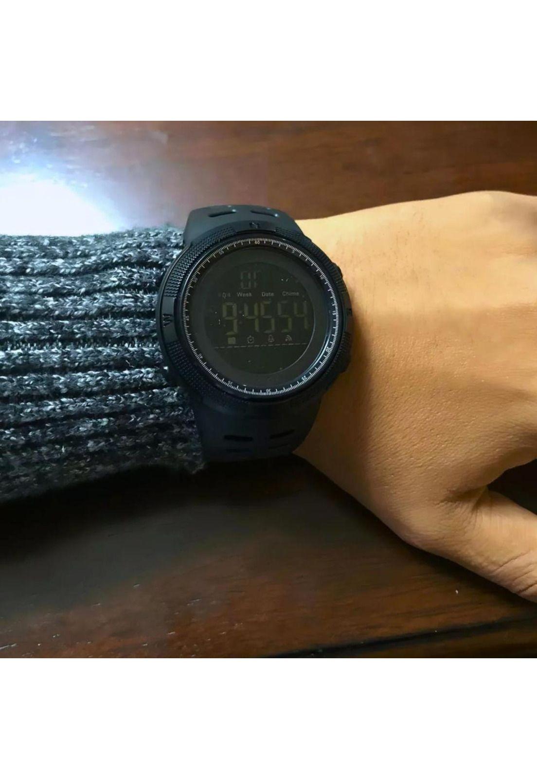 Reloj Digital Deportivo Resistente Al Agua Negro-5