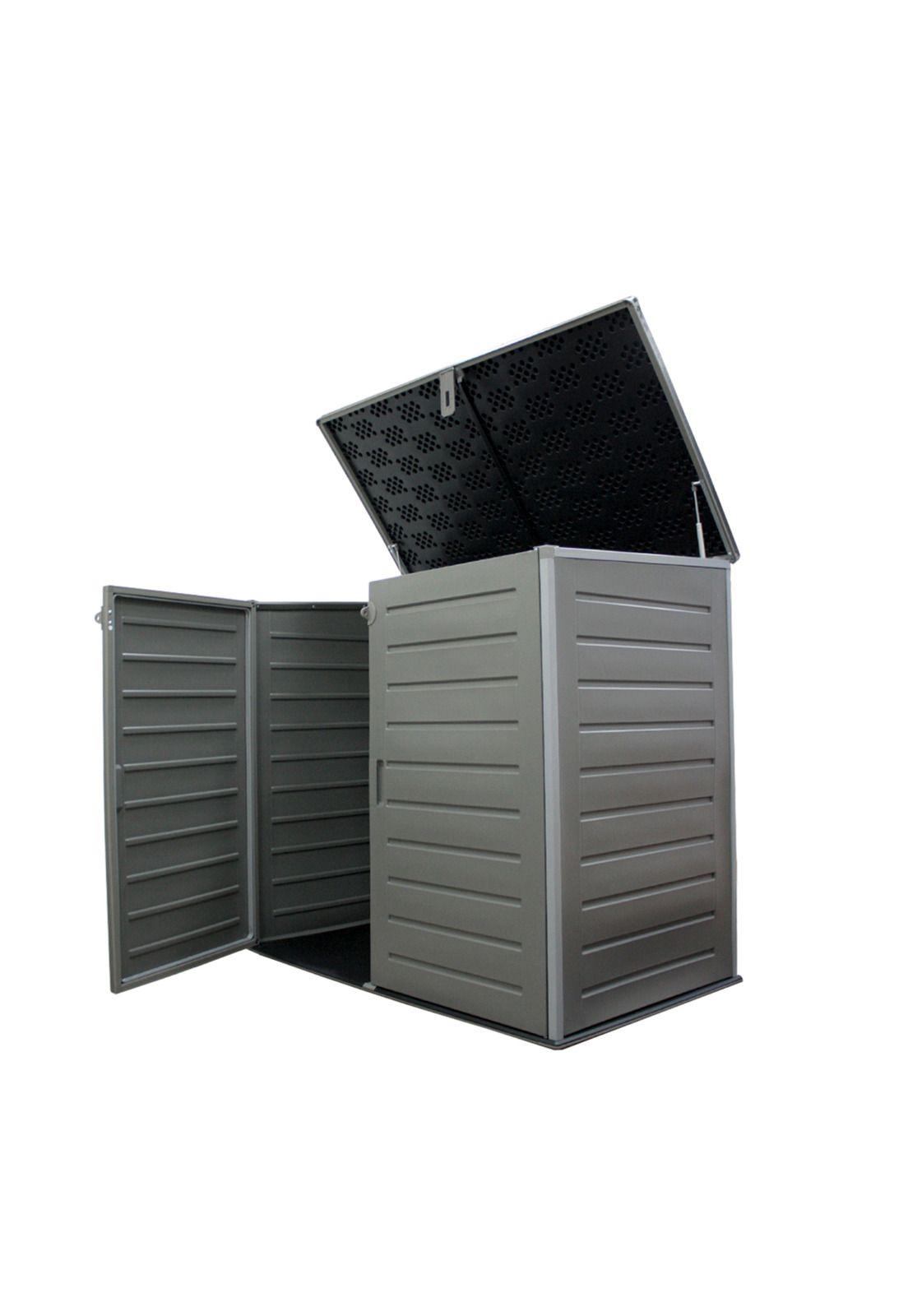 Bodega Baúl Multiuso Exterior Jardín 1170 LT Gris 82x140x125 CM-0
