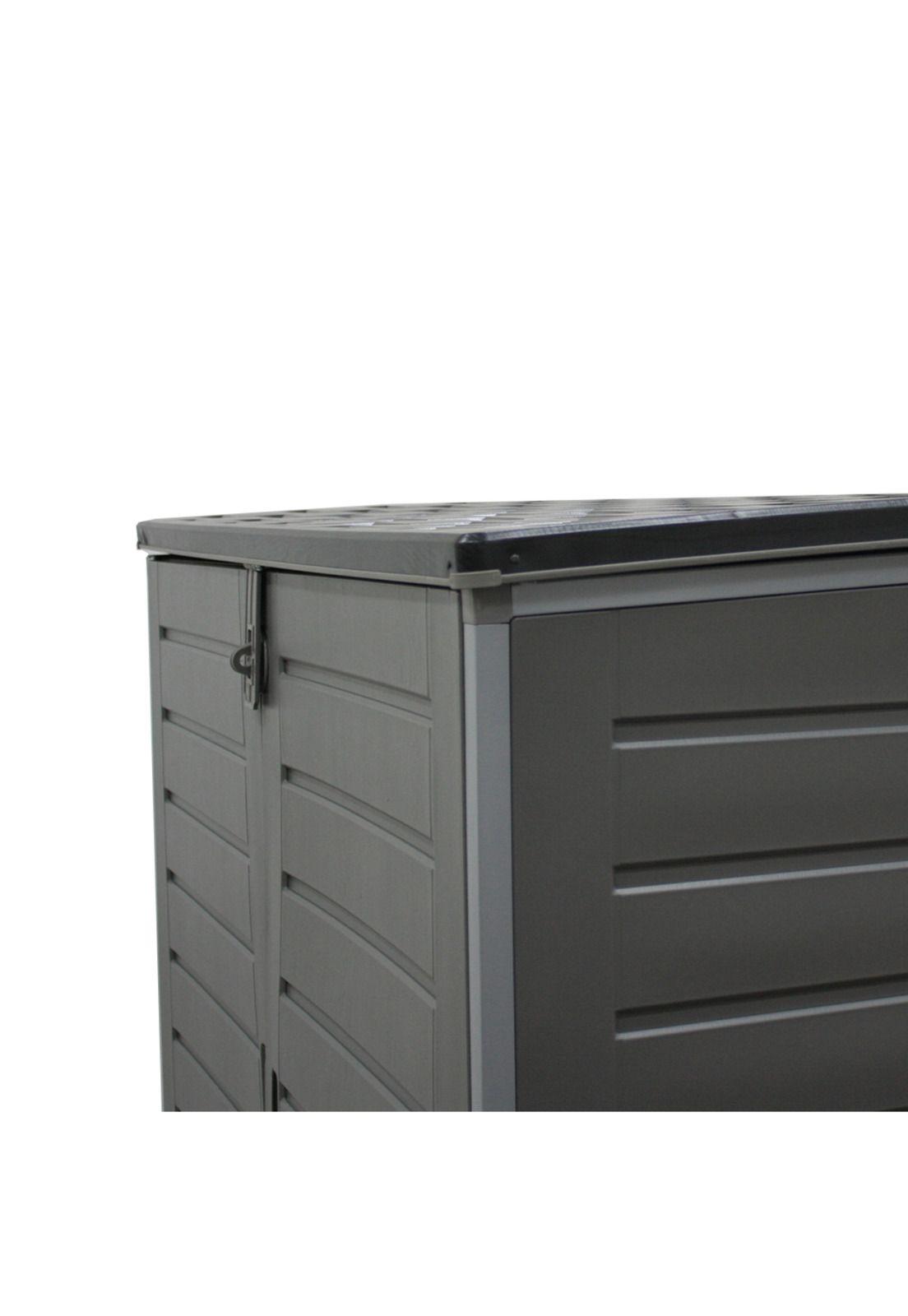 Bodega Baúl Multiuso Exterior Jardín 1170 LT Gris 82x140x125 CM-1