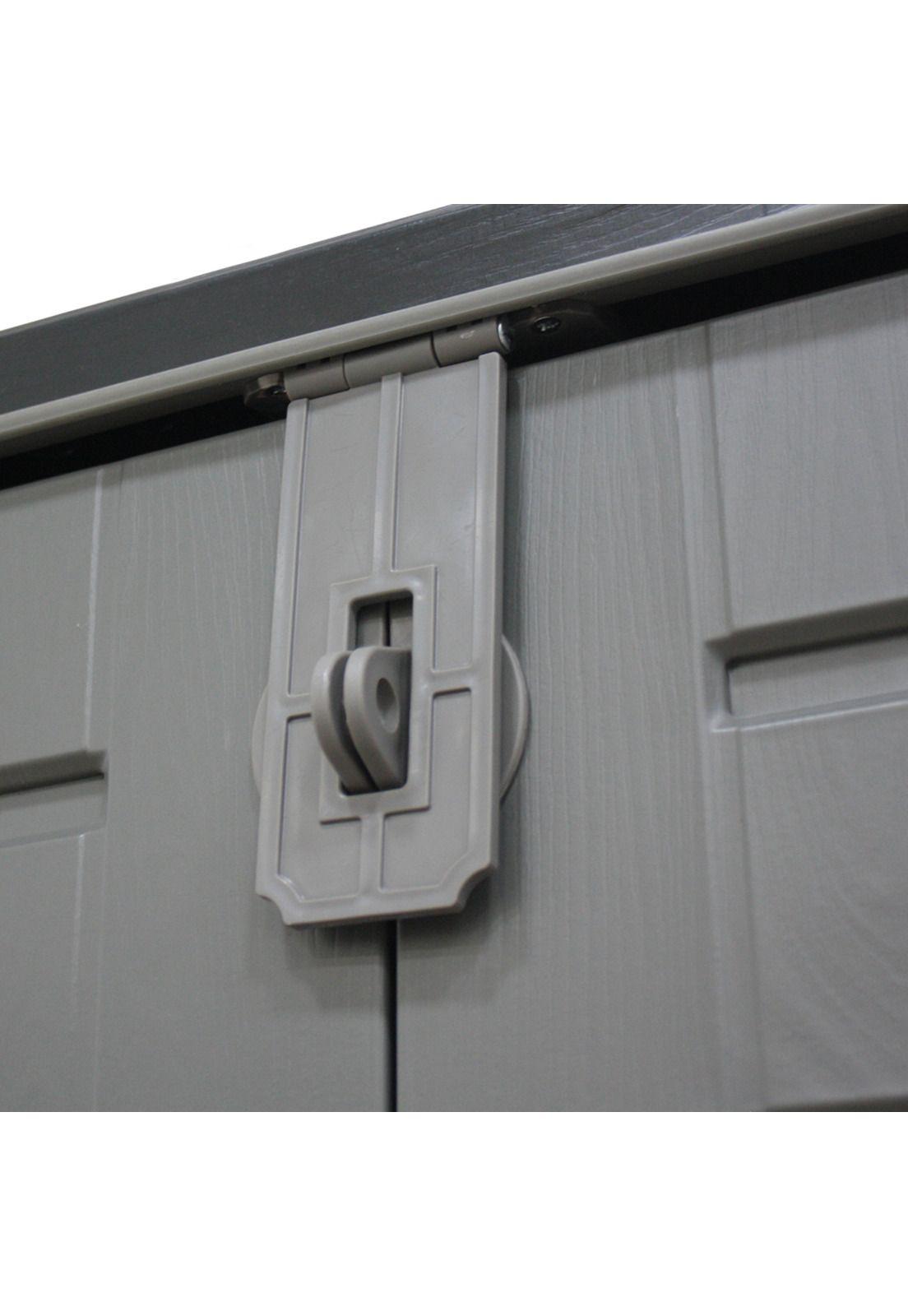 Bodega Baúl Multiuso Exterior Jardín 1170 LT Gris 82x140x125 CM-2