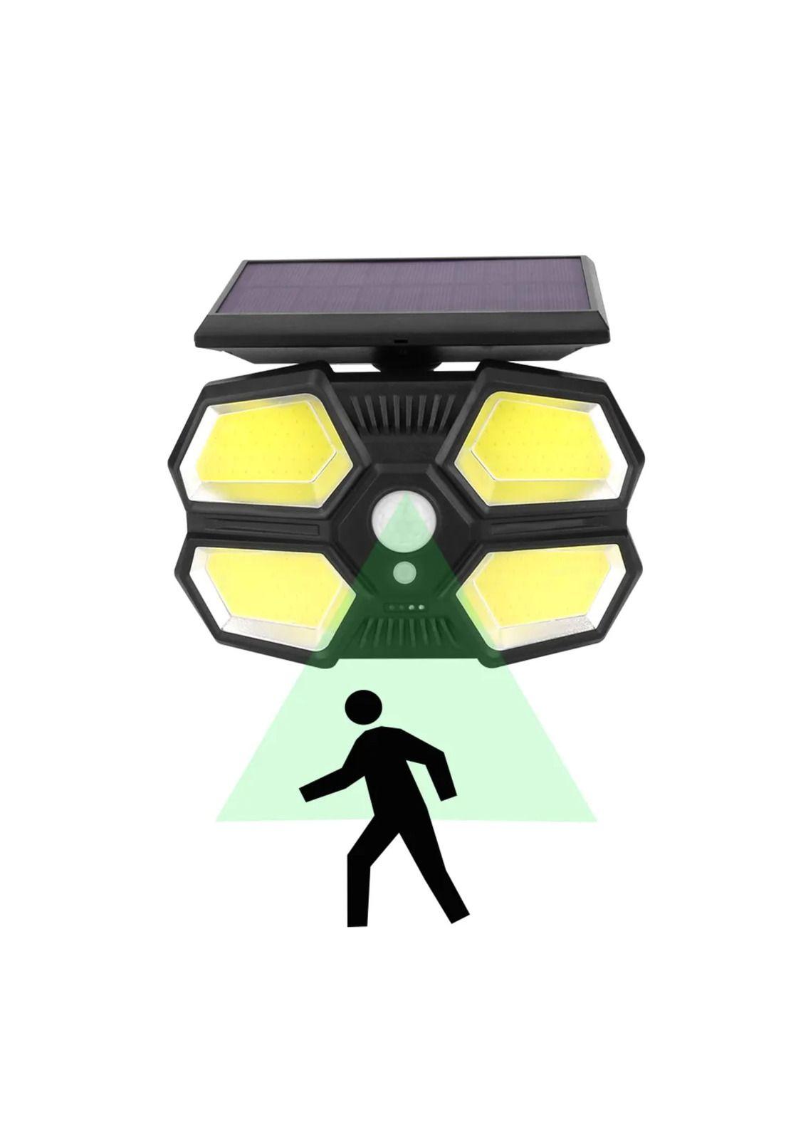 Foco Lámpara Pared Sensor Movimiento Solar 180LED COB/LED-2