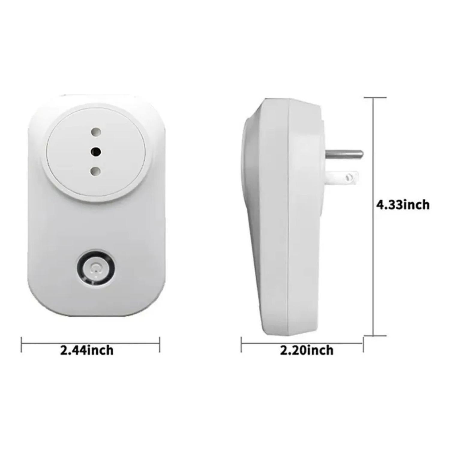 Enchufe Inteligente Medidor Consumo Wifi Alexa Blanco-3