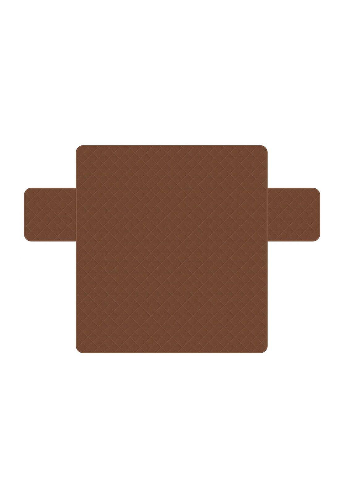 Funda Cobertor Protector Sofá Sillón 3 Cuerpos Café-3
