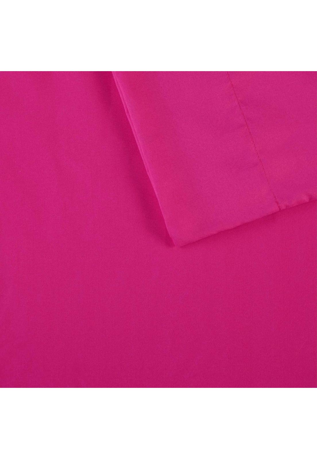 Juego Sábanas Poliéster Polar + 2 Fundas 2 PL Fucsia-2