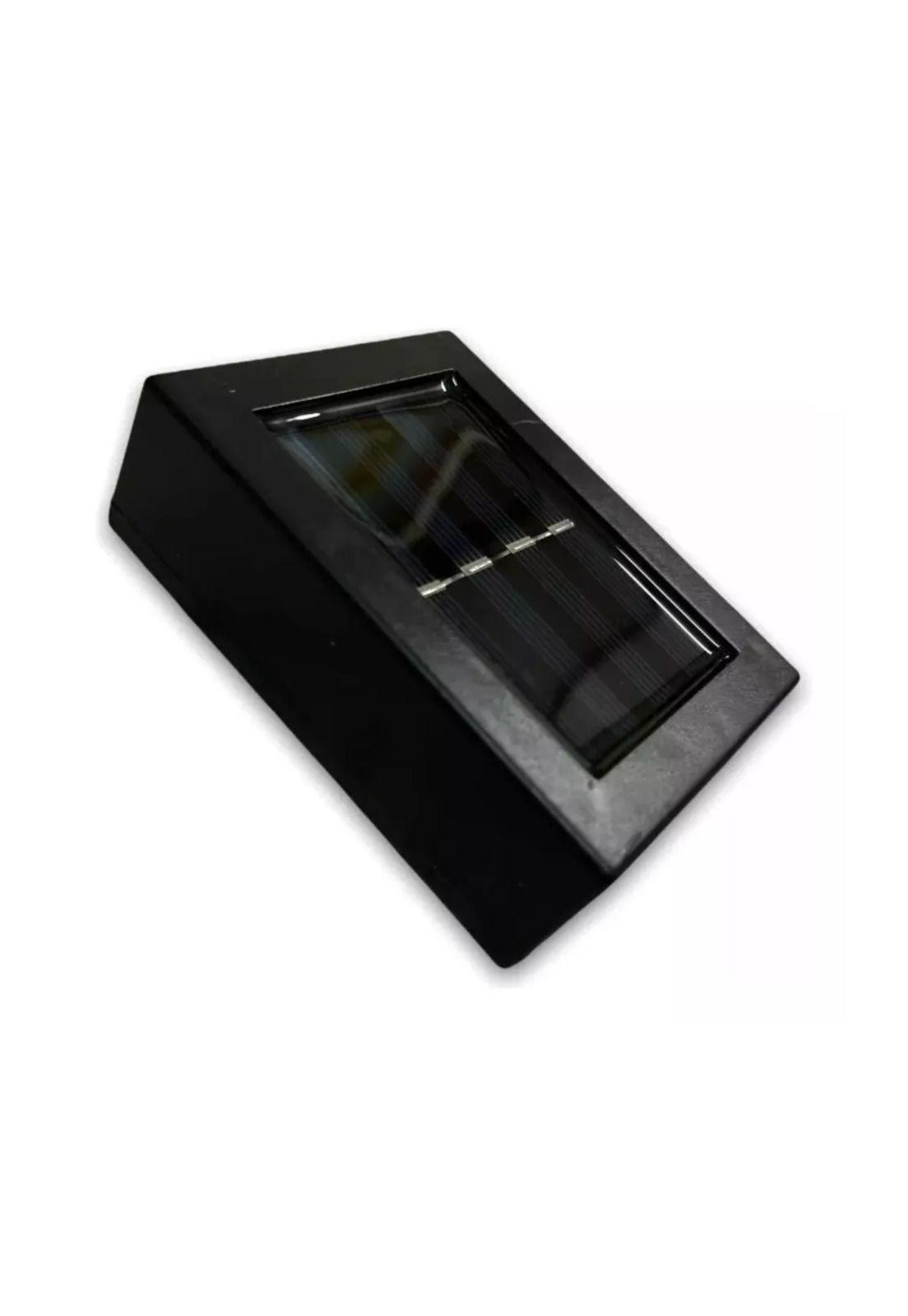 Pack 4 Focos Muro Aplique LED Solar Jardín 10x3x7 CM-2