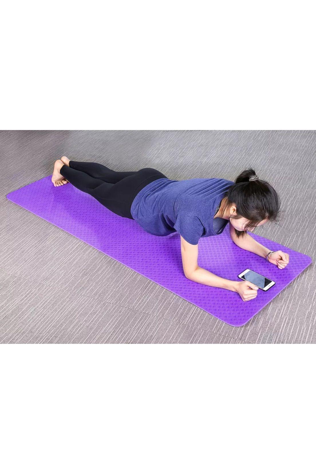 Mat Alfombrilla Yoga Pilates Ejercicio 8 MM Morado-5