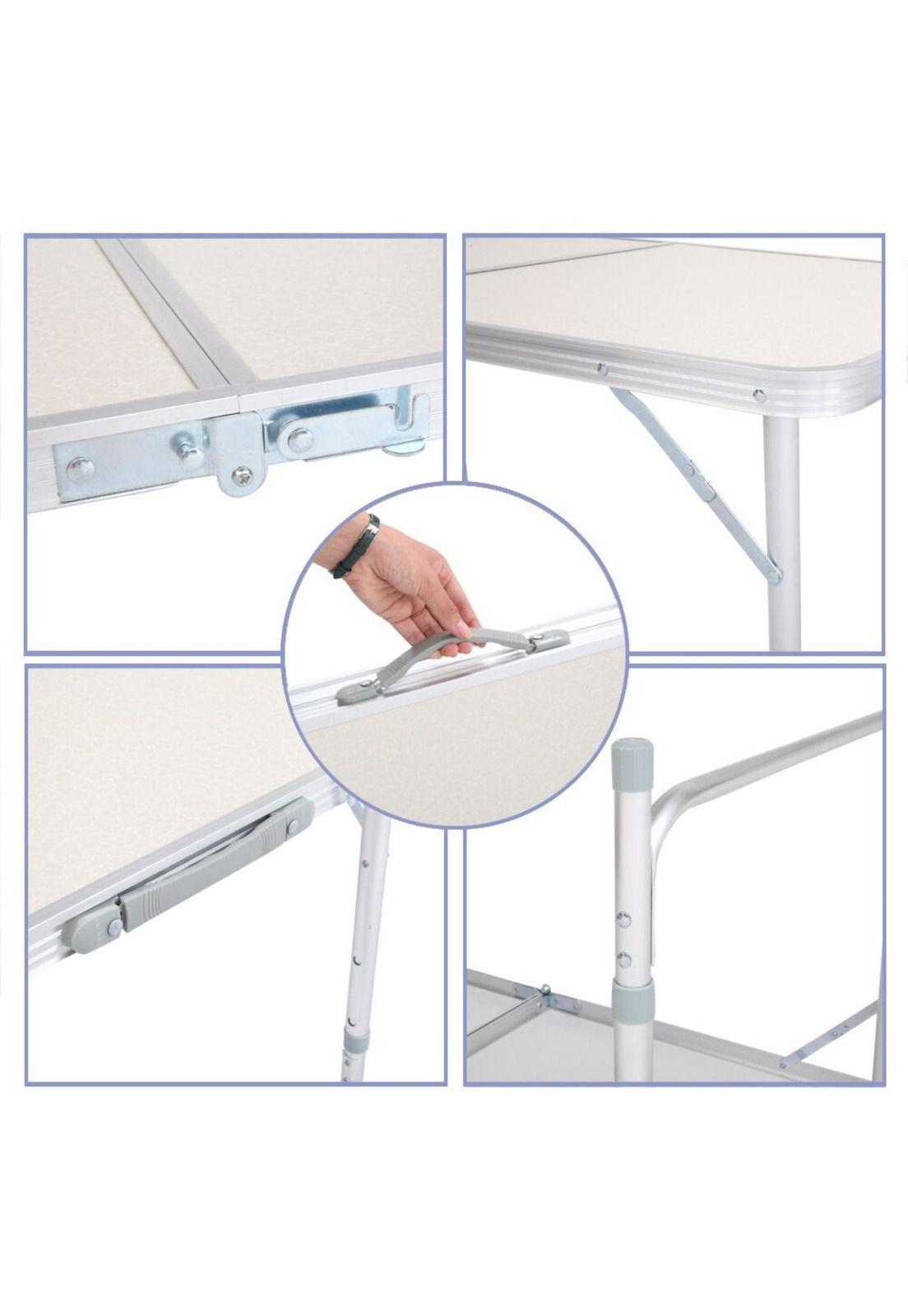 Mesa Camping Plegable Simple 120x60 CM 4 Sillas-6