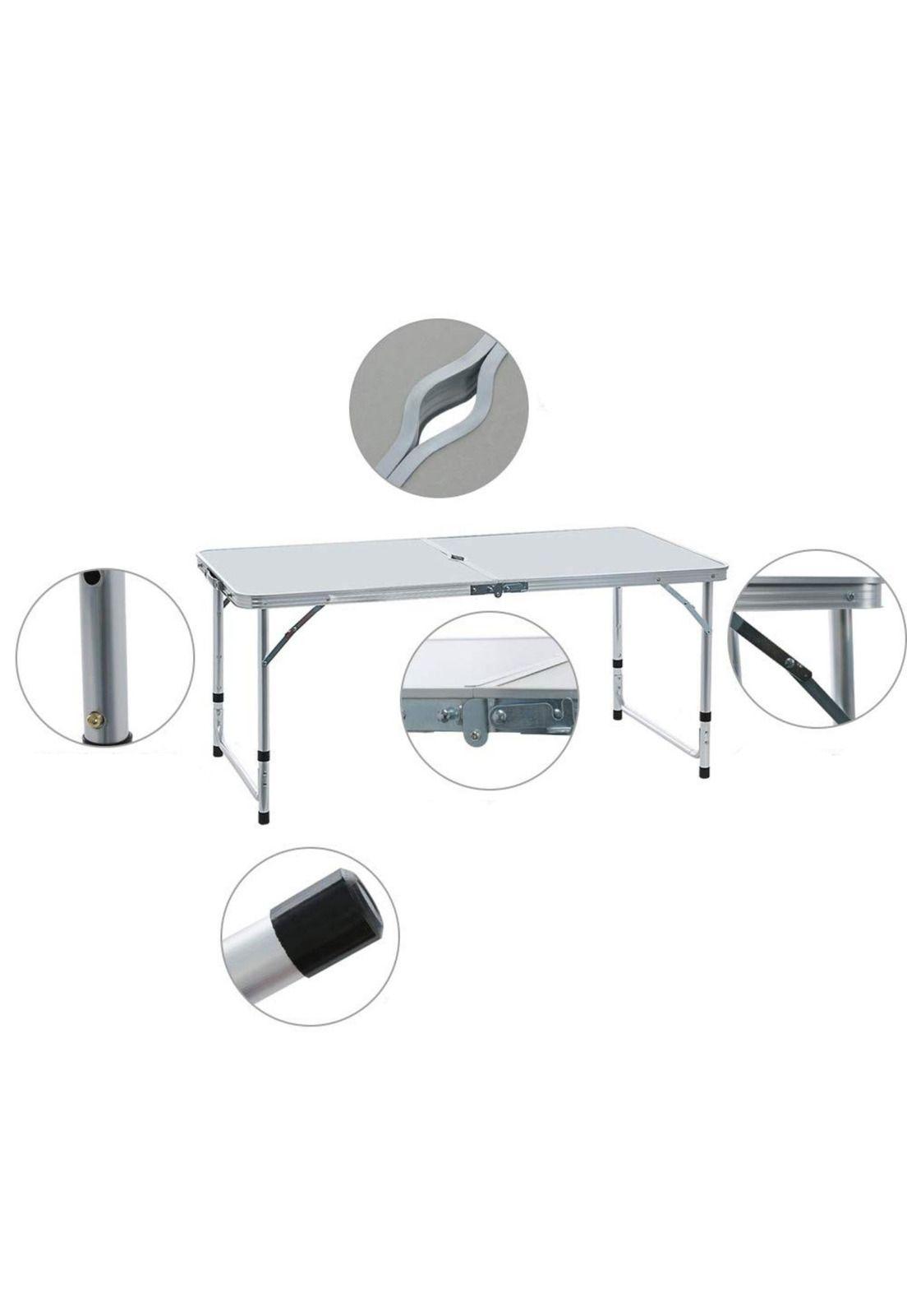 Mesa Camping Plegable Simple 120x60 CM 4 Sillas-8