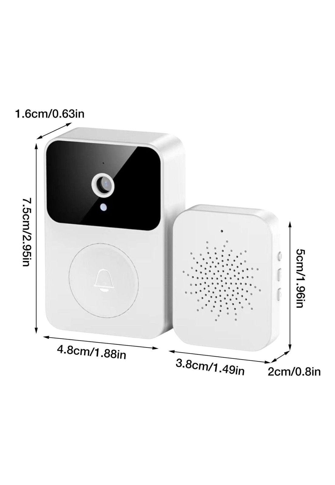 Timbre Inalámbrico USB Cámara Wifi Exterior Puerta Micrófono-3