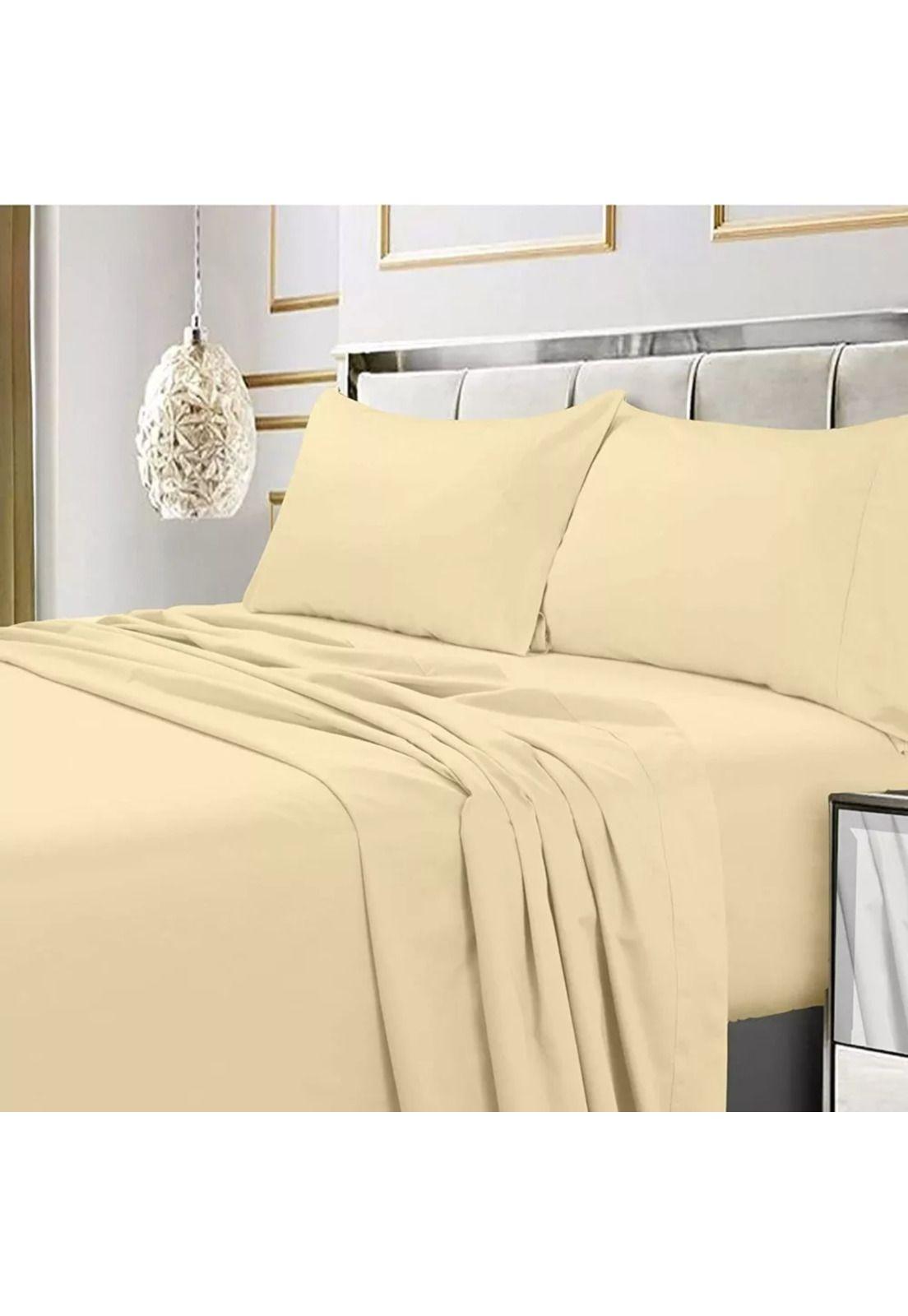 Juego Sábanas Poliéster Polar + 2 Fundas 2 PL Beige-3