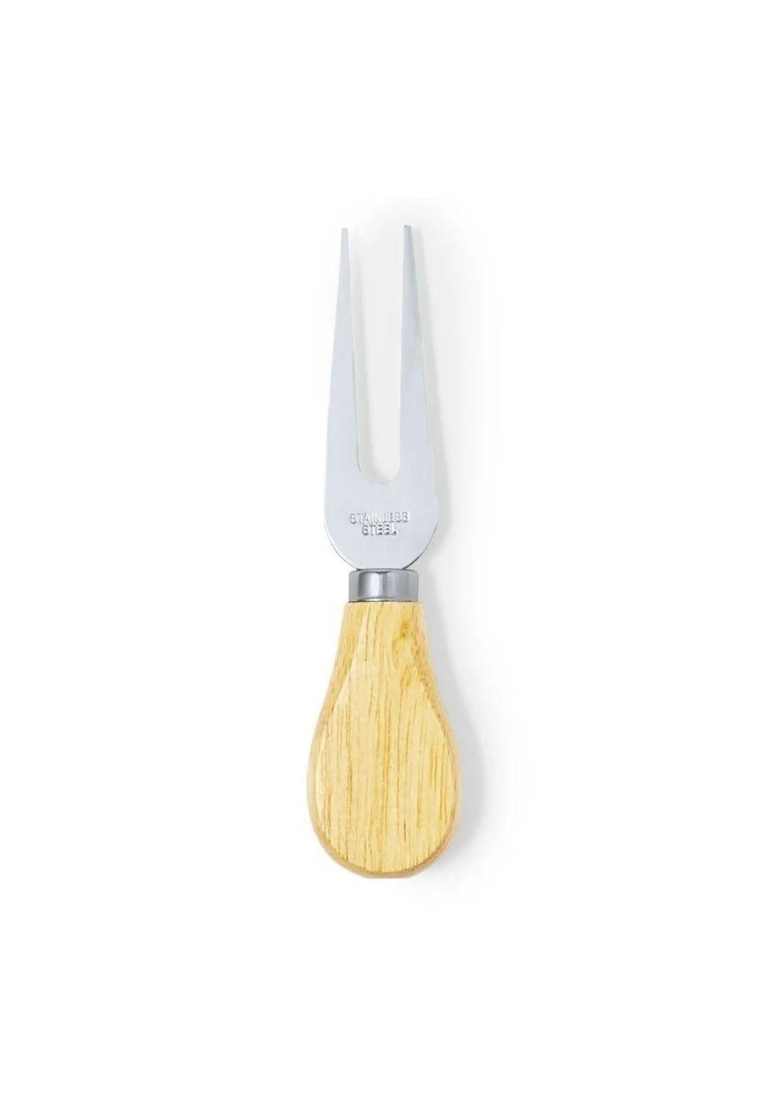 Set 4 Utensilios Queso Acero Madera Koet-8