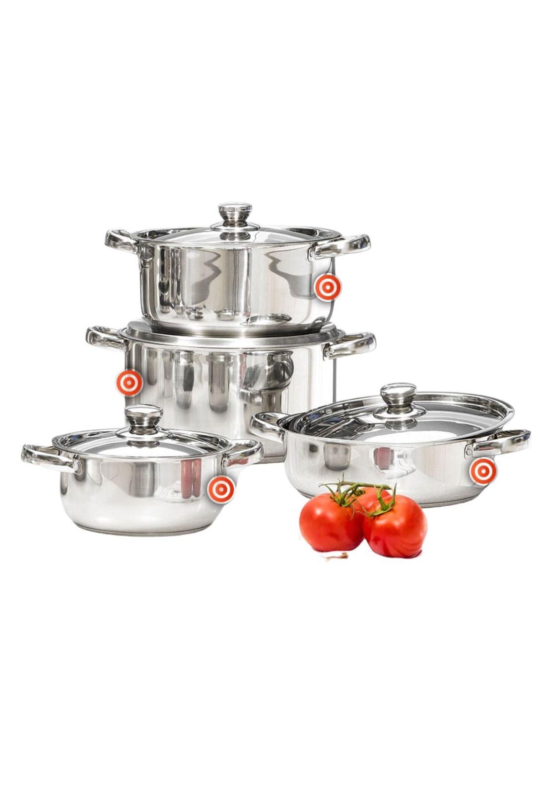 Juego Batería 8 Piezas Acero inoxidable-2