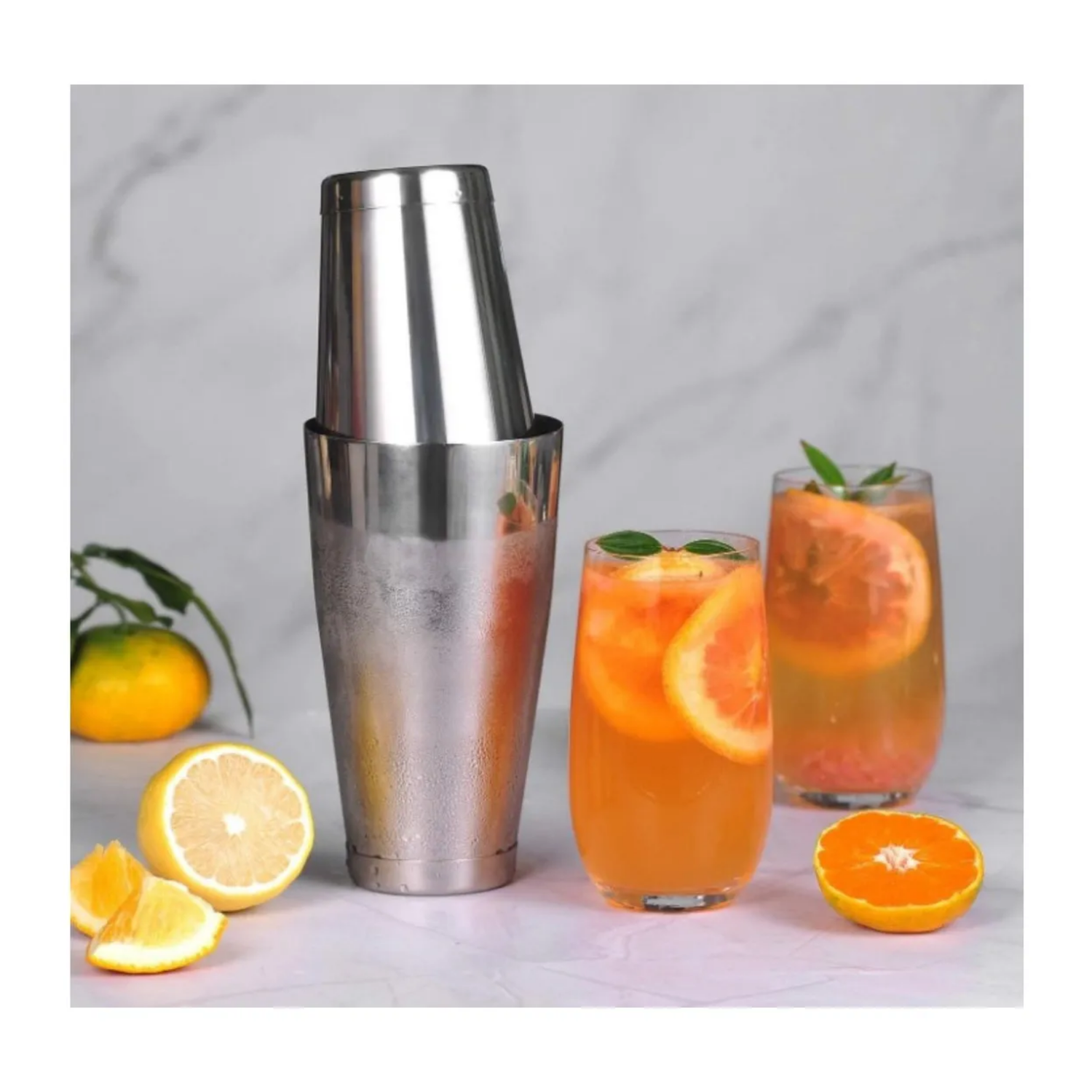 Coctelera Americana Boston Bar Shaker 800 ML Plateado-4