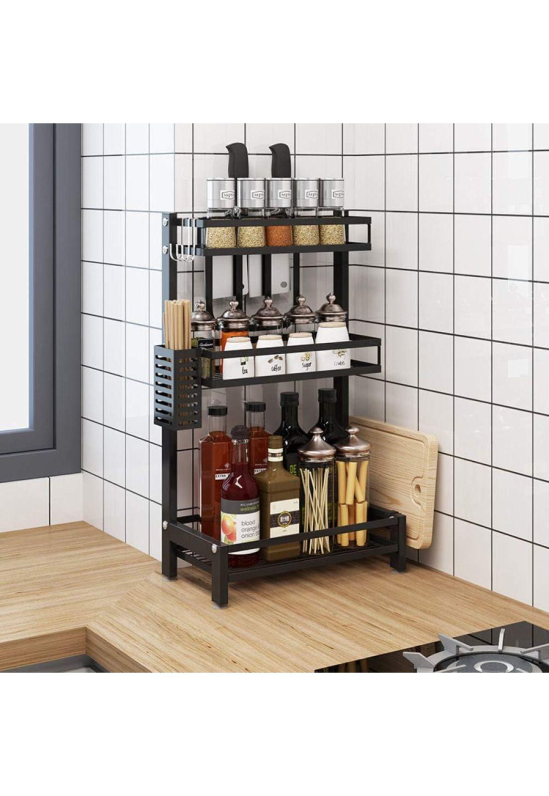 Organizador 3 Niveles Metálico Cocina Negro-4