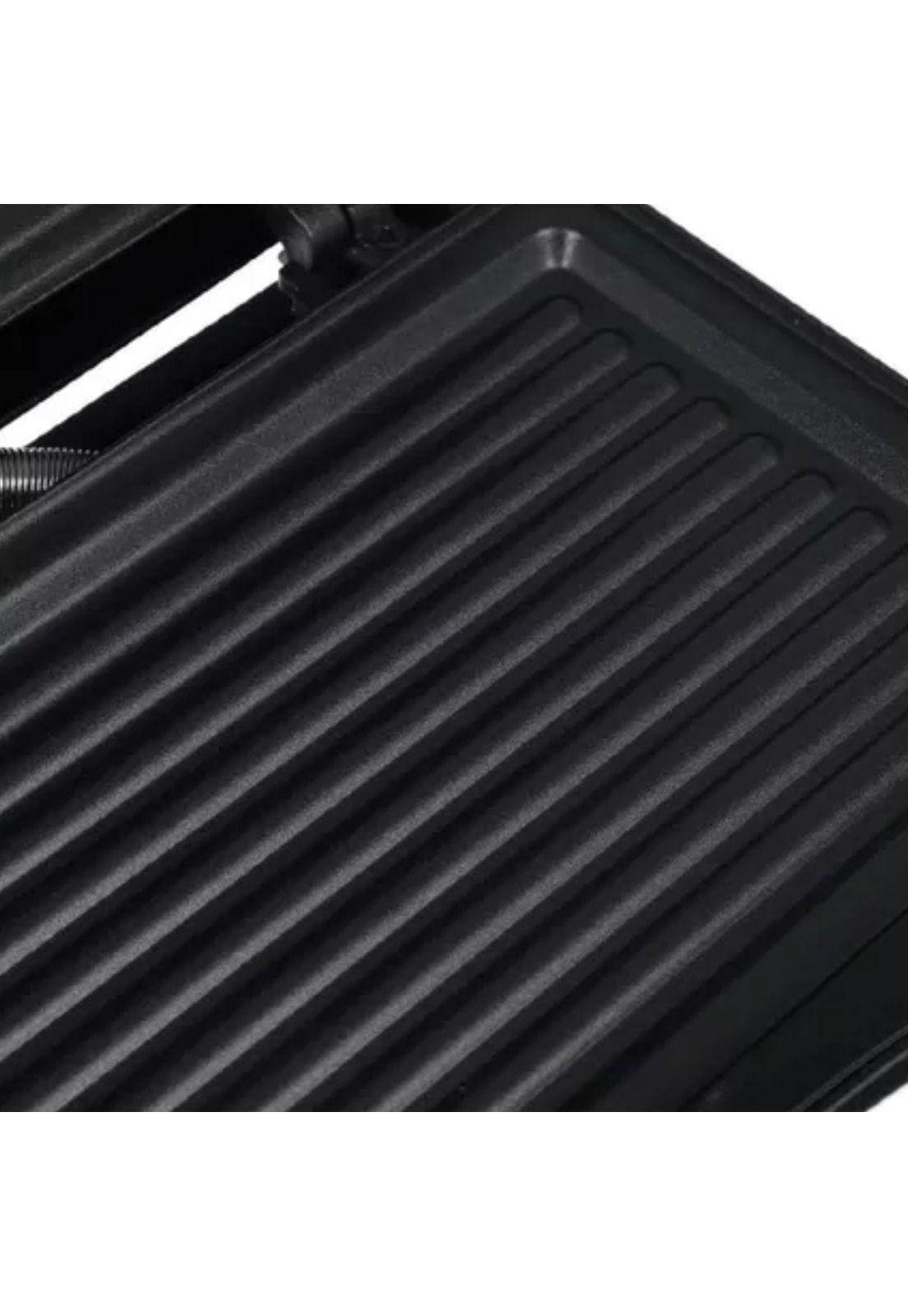 Plancha Sandwichera Grill Eléctrica Tostador Multiuso Negro-2