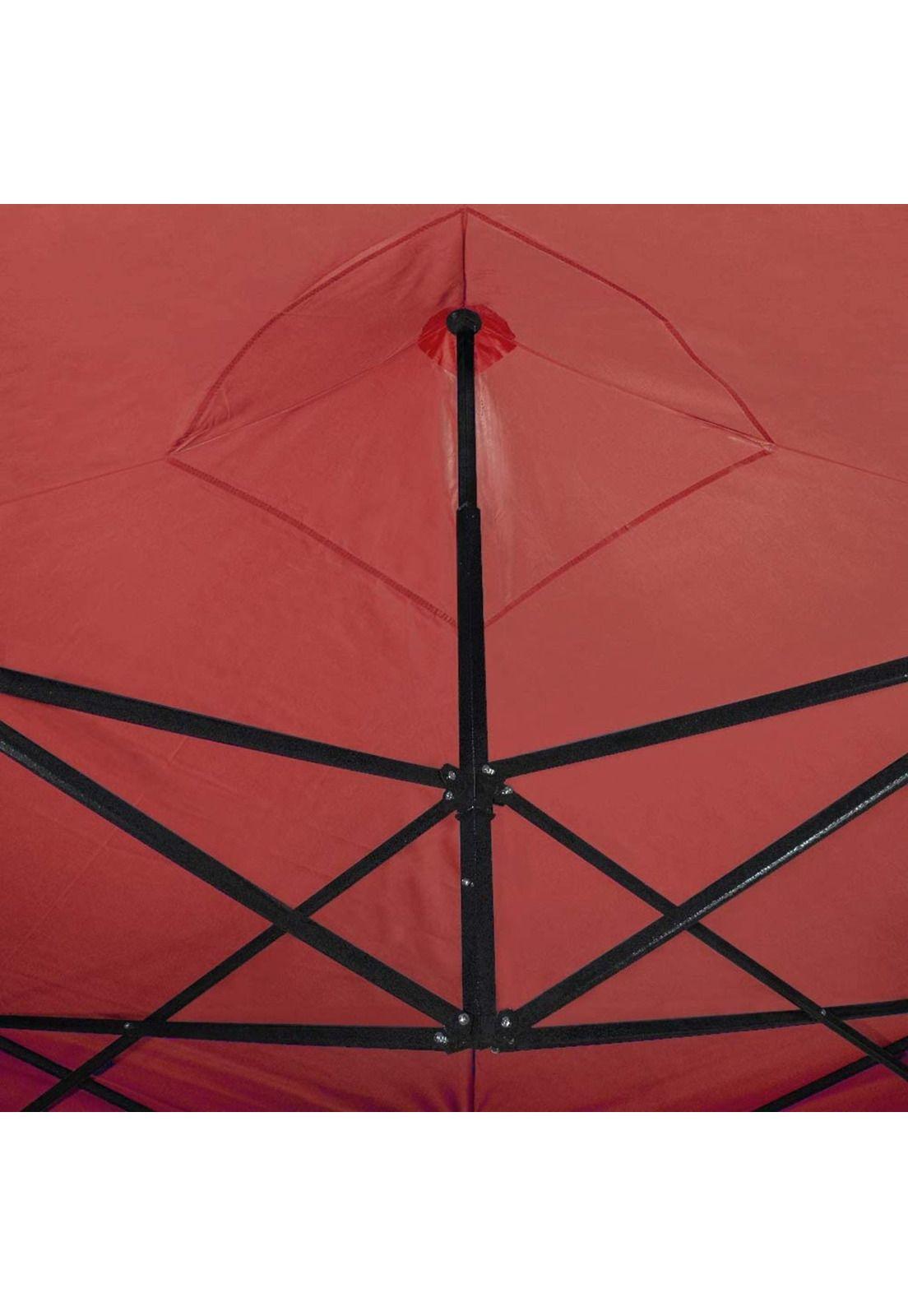 Toldo Carpa Plegable 3x3 MTS Rojo-1